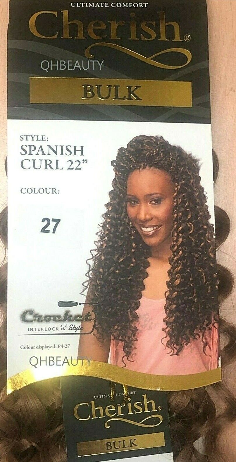 Cherish Bulk Synthetic Long Curly Hair Extension Braid - Spanish Curl 22 Inch
