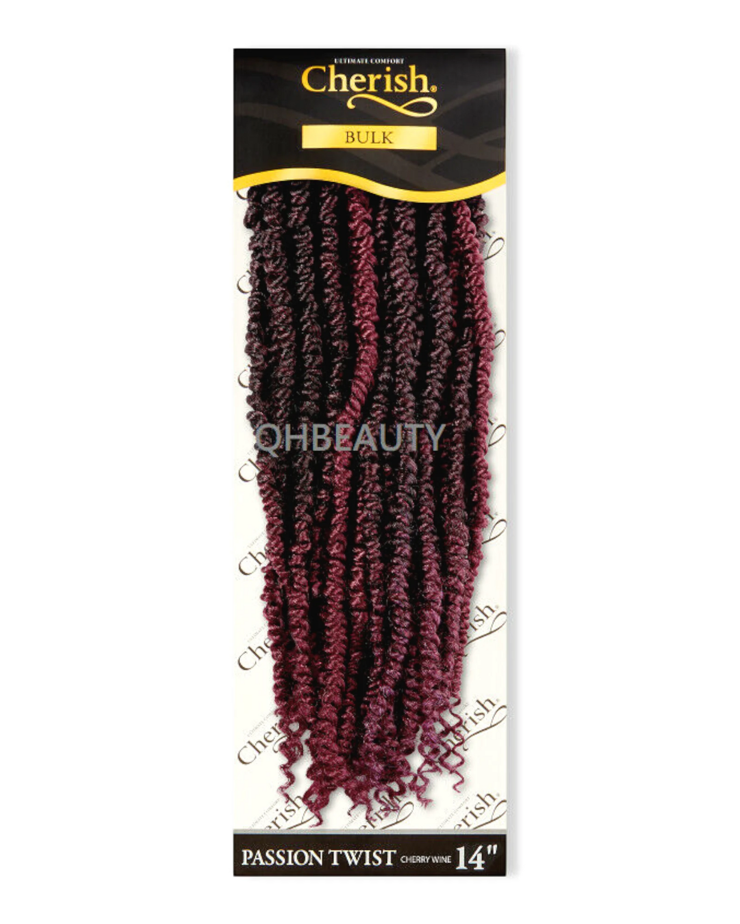 CHERISH SYNTHETIC PRE LOOPED BRAID CURLY HAIR EXTENSIONS - PASSION TWIST 14''