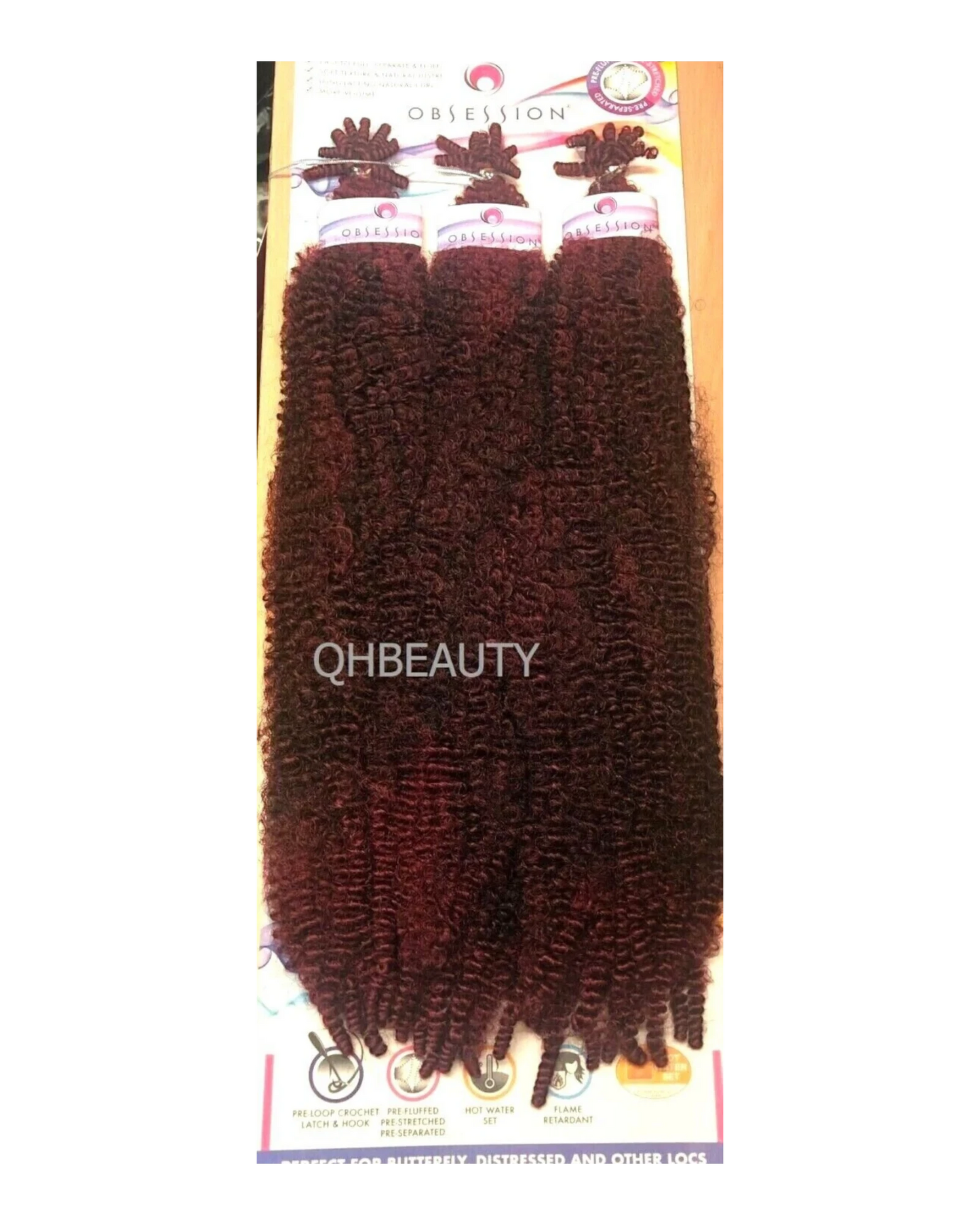 OBSESSION SYNTHETIC CROCHET SOFT BRAID 3X PRE-FLUFFED - POPPIN TWIST 16'' & 20"