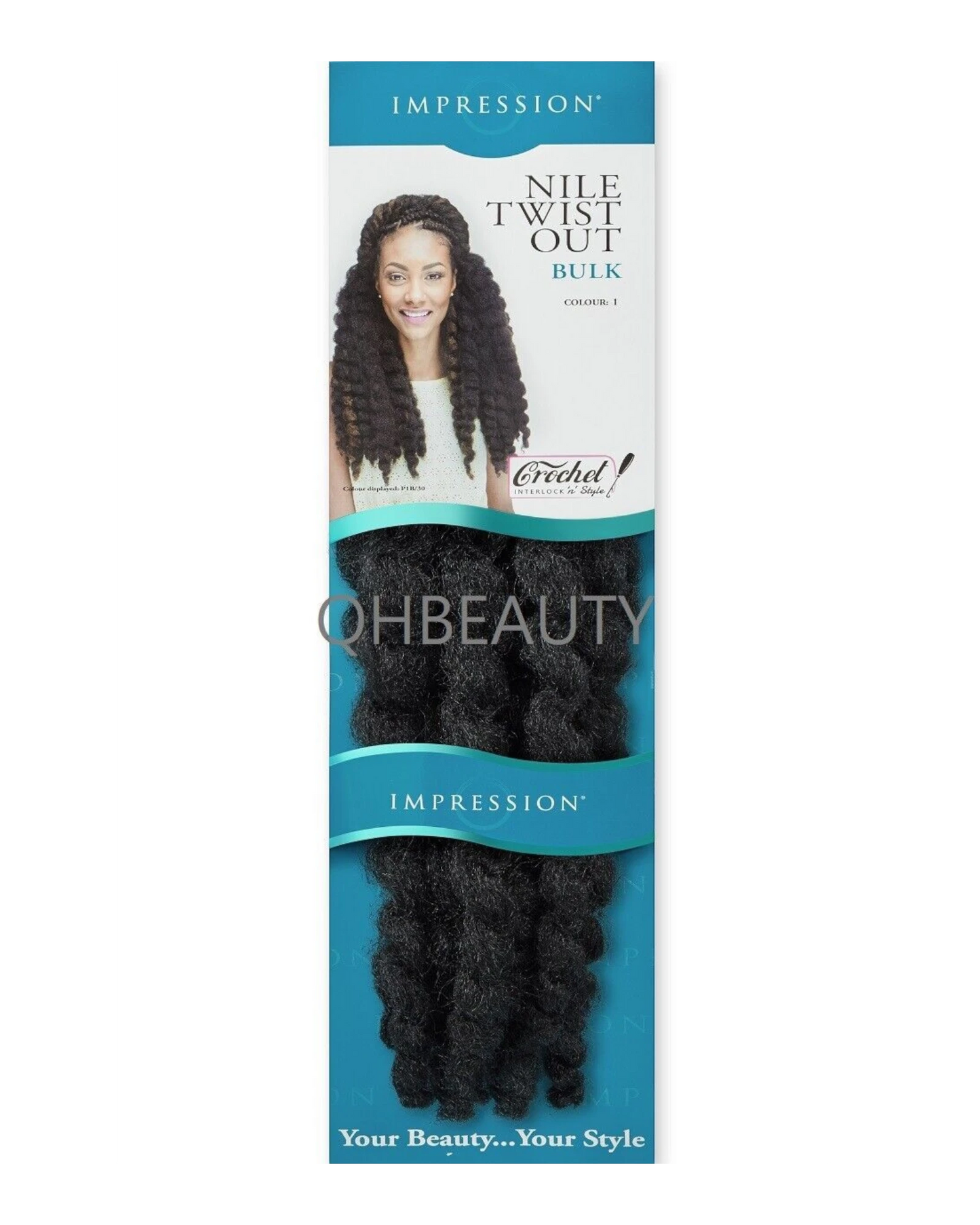 IMPRESSION SYNTHETIC AFRO CUBAN BULK HAIR EXTENSION BRAIDS - NILE TWIST OUT