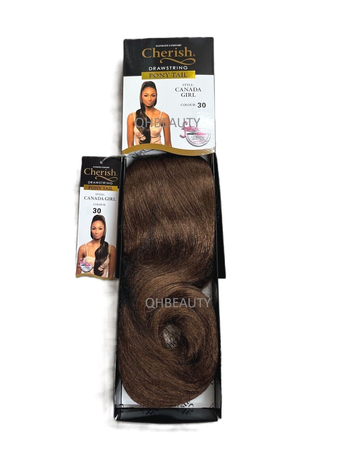 Cherish Synthetic Drawstring Long Curly Wavy Hair Ponytail - Canada Girl