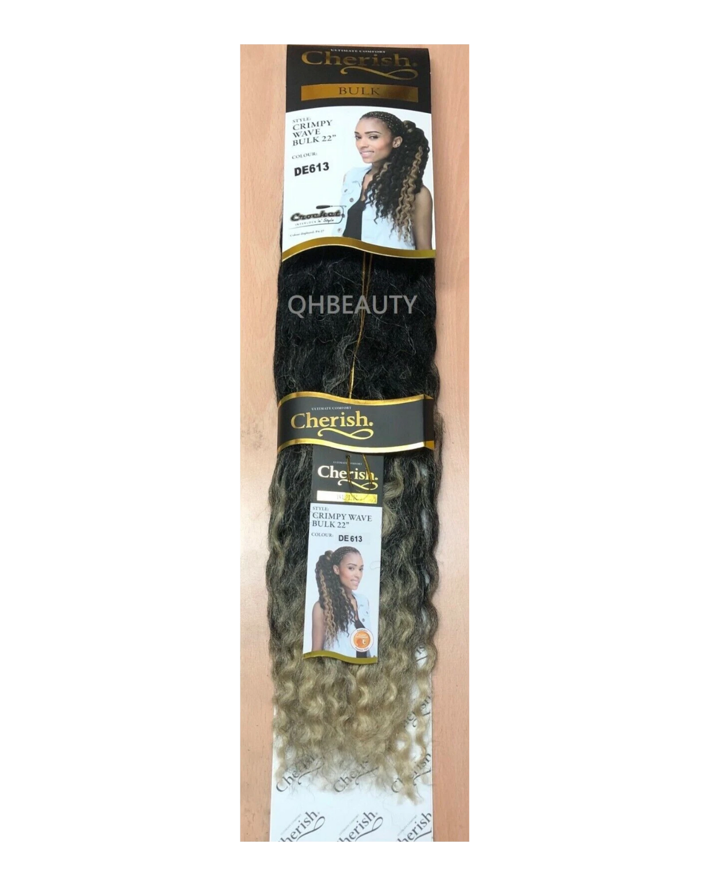 CHERISH SYNTHETIC CROCHET AFRO BULK HAIR EXTENSION BRAIDS - CRIMPY WAVE 22 INCH