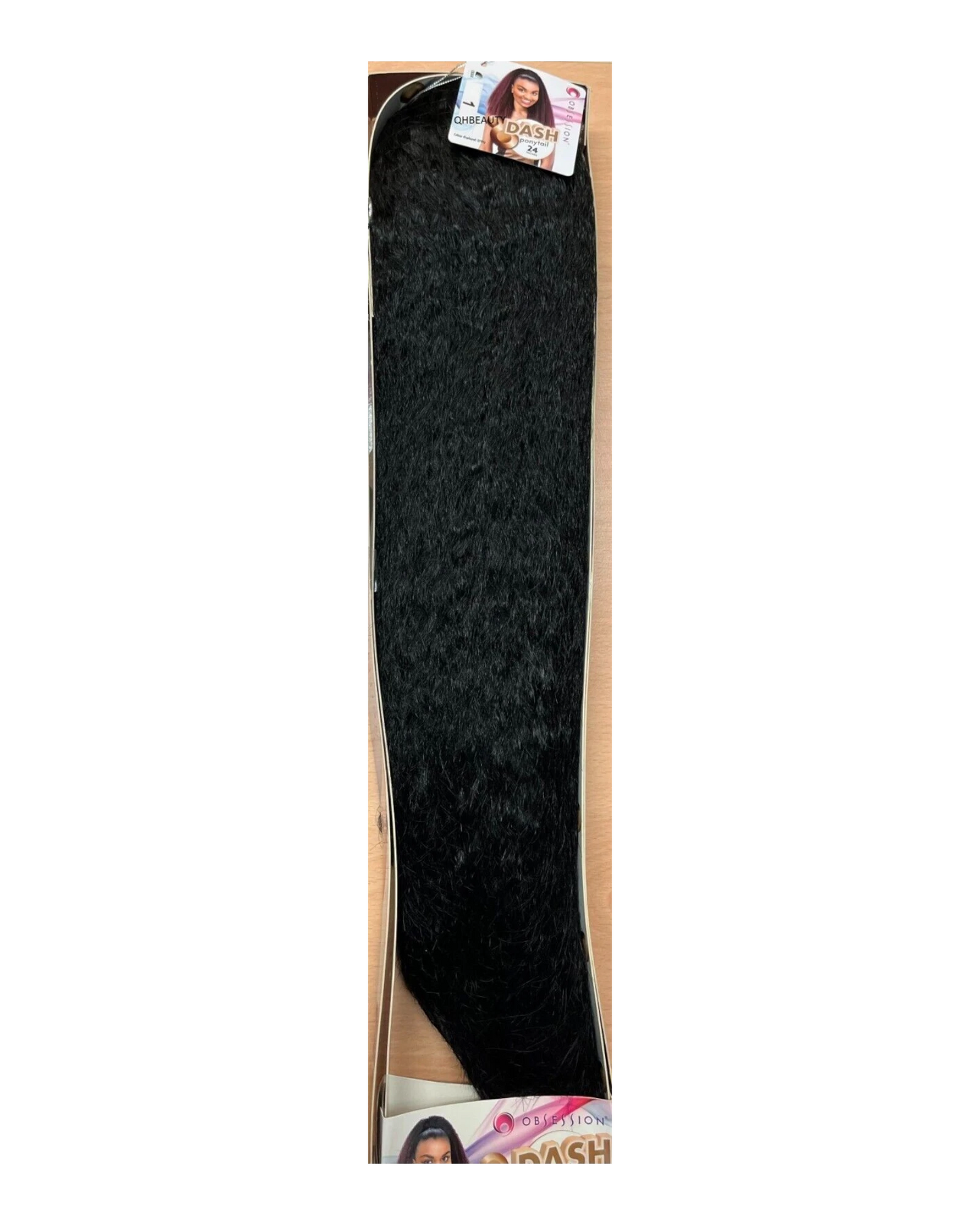 OBSESSION SYNTHETIC DRAWSTRING LONG CURLY WAVY  HAIR PONYTAIL - DASH 24"
