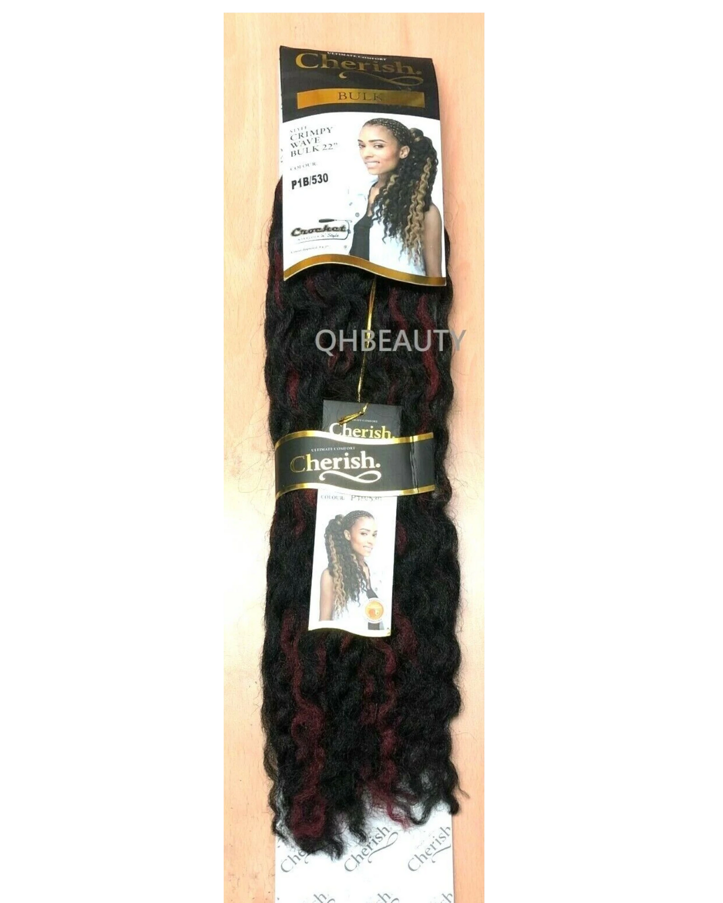 CHERISH SYNTHETIC CROCHET AFRO BULK HAIR EXTENSION BRAIDS - CRIMPY WAVE 22 INCH