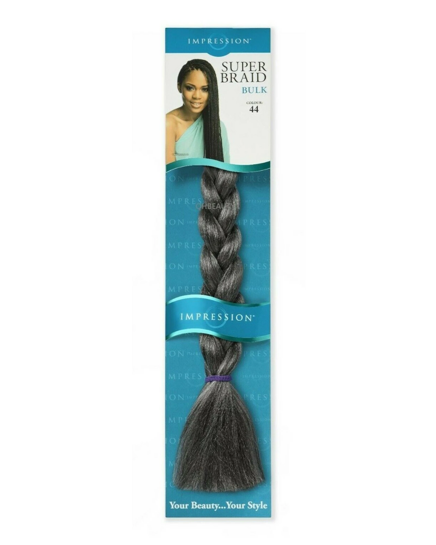 Impression Synthetic Natural Long Ultra Crochet Hair Extensions Super Braid 86"