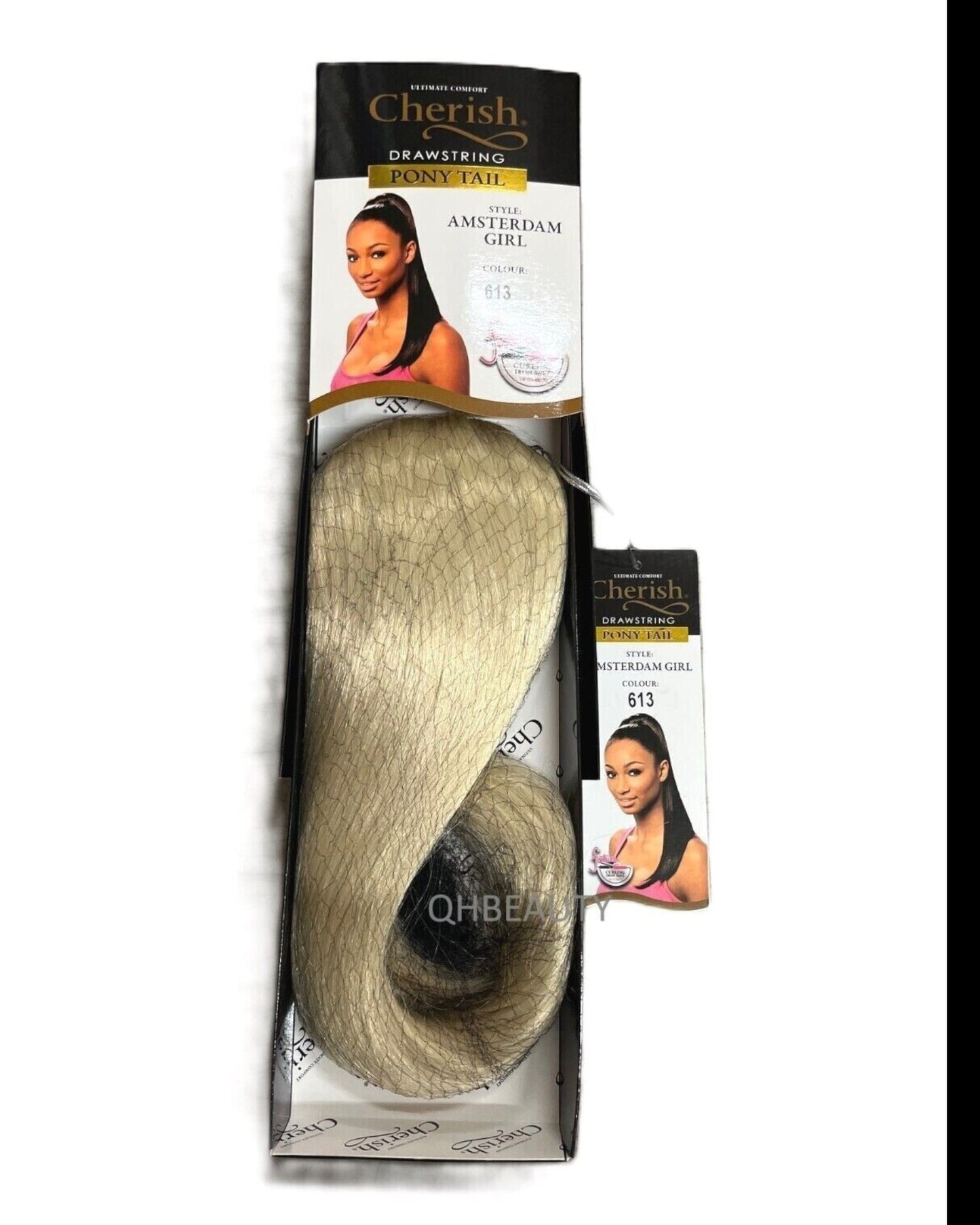 Cherish Synthetic Straight Drawstring Long Natural Ponytail - Amsterdam Girl