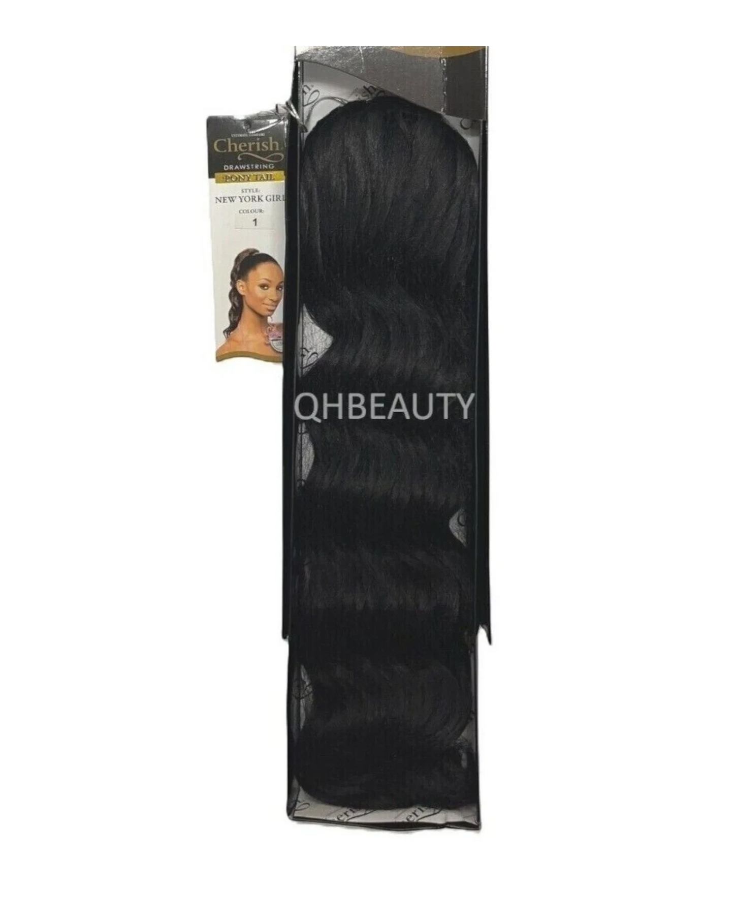 Cherish Synthetic Drawstring Long Curly Hair Extension Ponytail - New York Girl
