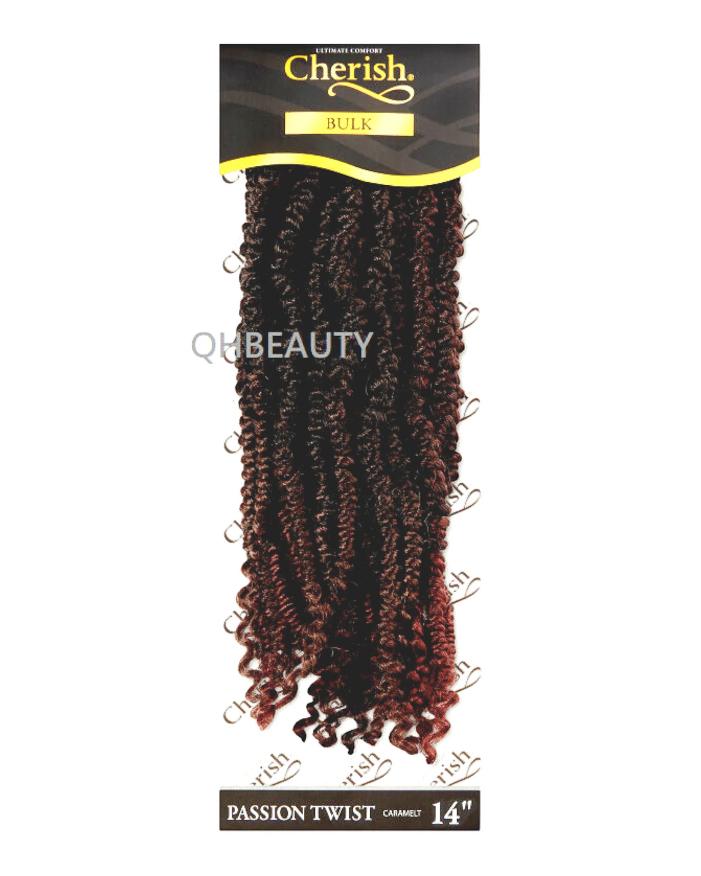 CHERISH SYNTHETIC PRE LOOPED BRAID CURLY HAIR EXTENSIONS - PASSION TWIST 14''