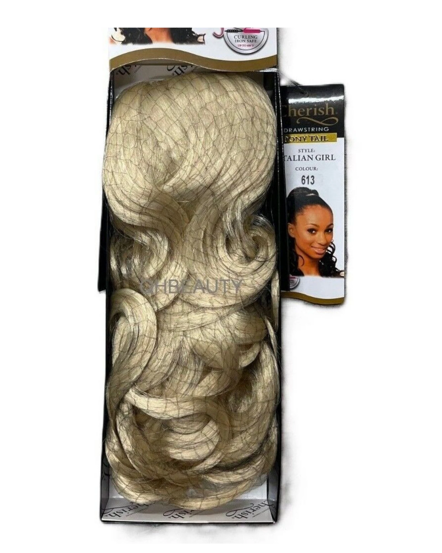 Cherish Synthetic Drawstring Long Curly Ponytail Hair Extension - ITALIAN GIRL