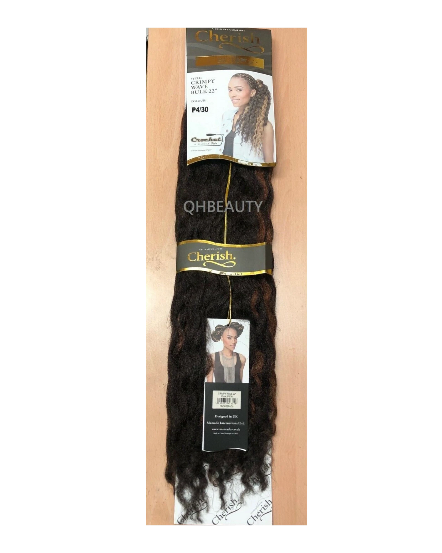 CHERISH SYNTHETIC CROCHET AFRO BULK HAIR EXTENSION BRAIDS - CRIMPY WAVE 22 INCH