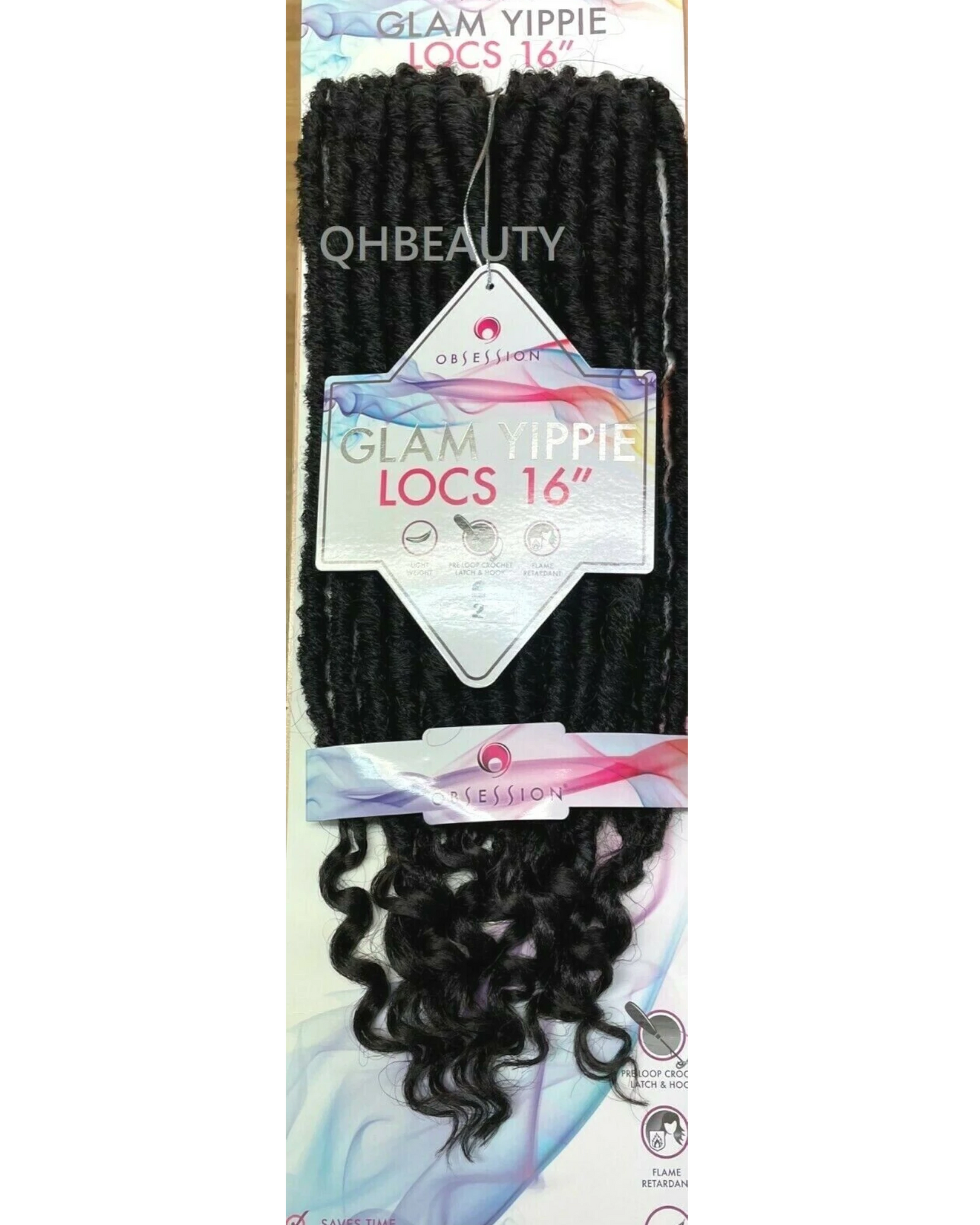 Obsession Synthetic Crochet Braid Hair Extension - Glam Yippie Locs 16 Inch