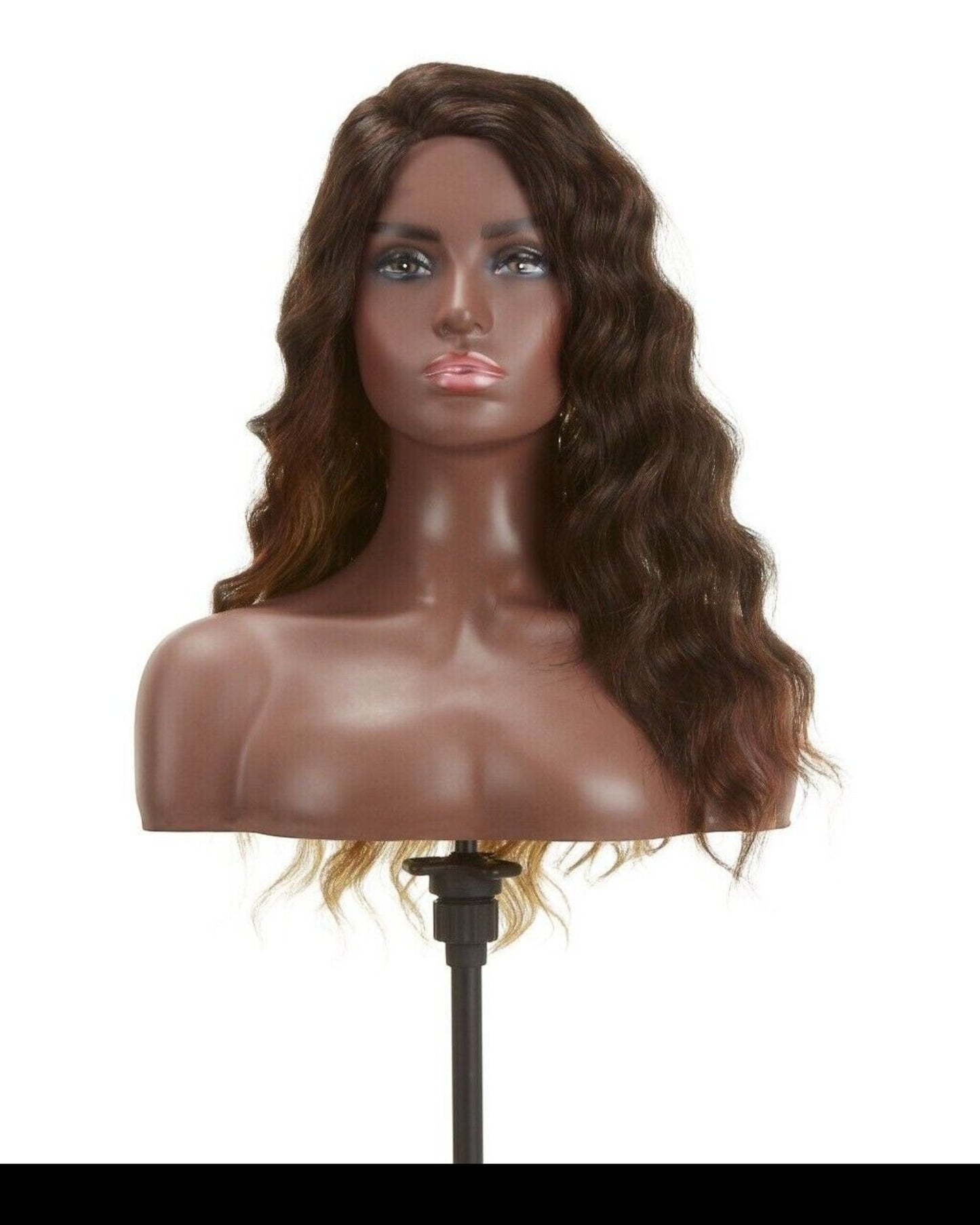 Impression Synthetic Invisible L Part Lace Curly Hair Wig - Alicia