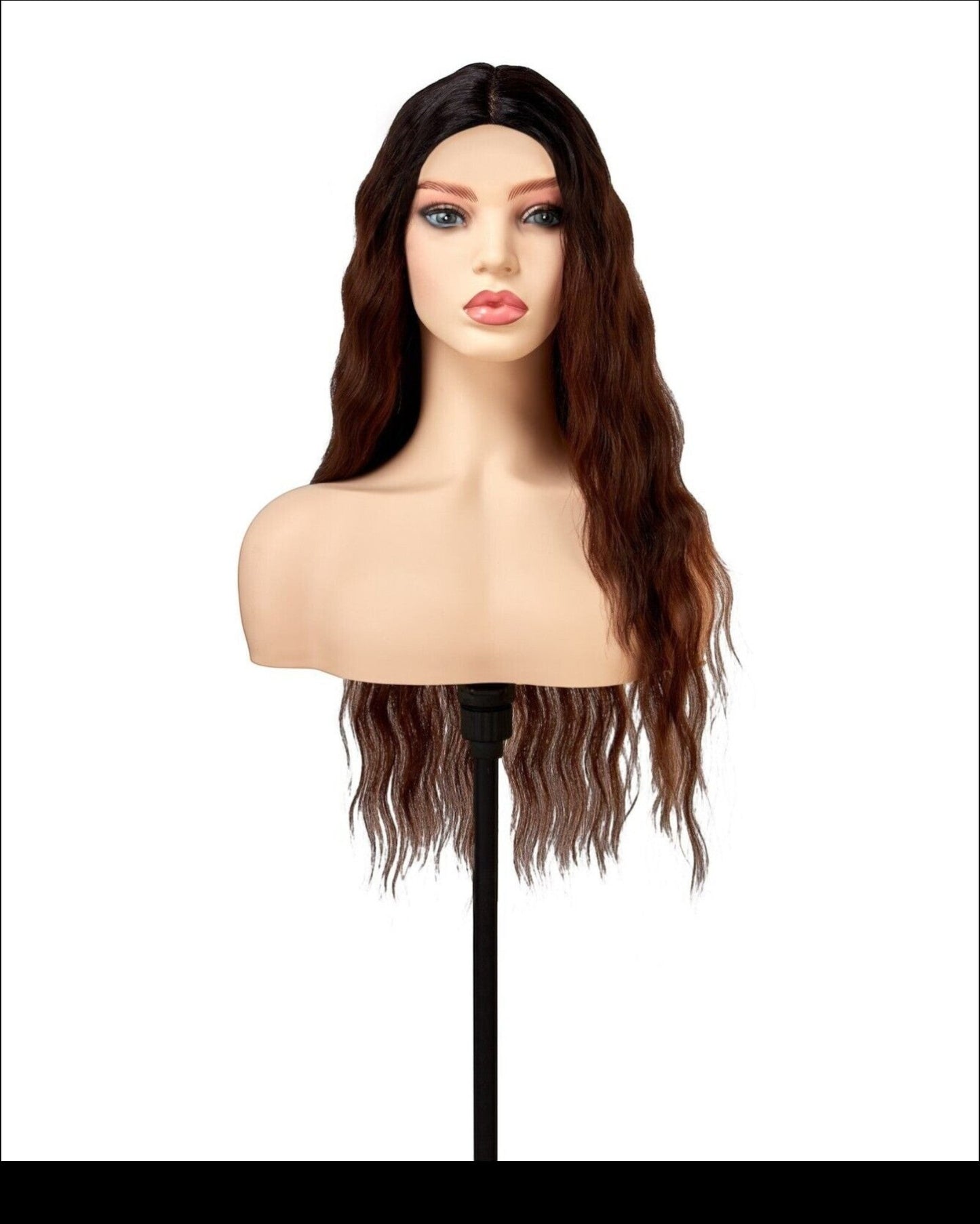 OBSESSION LACE FRONT HUMAN HAIR FUSION NATURAL BODWAVE CURLY HAIR WIG - CHELSEA