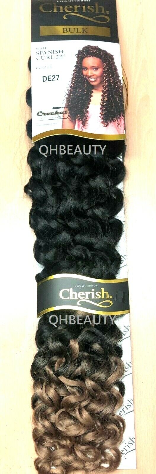 Cherish Bulk Synthetic Long Curly Hair Extension Braid - Spanish Curl 22 Inch
