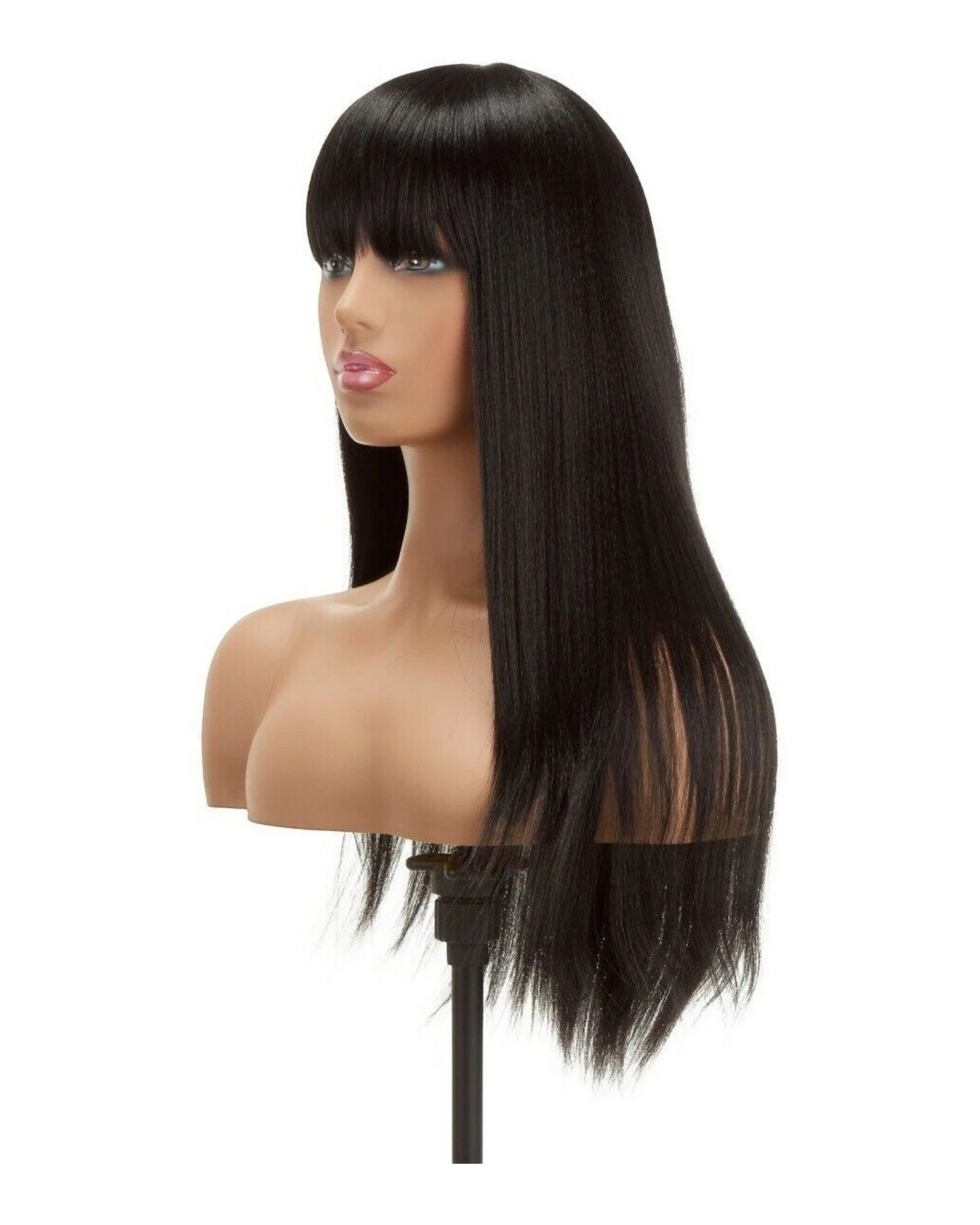 Impression Synthetic Hand Made Long Straight Bangs Hair Wig  Alexandra