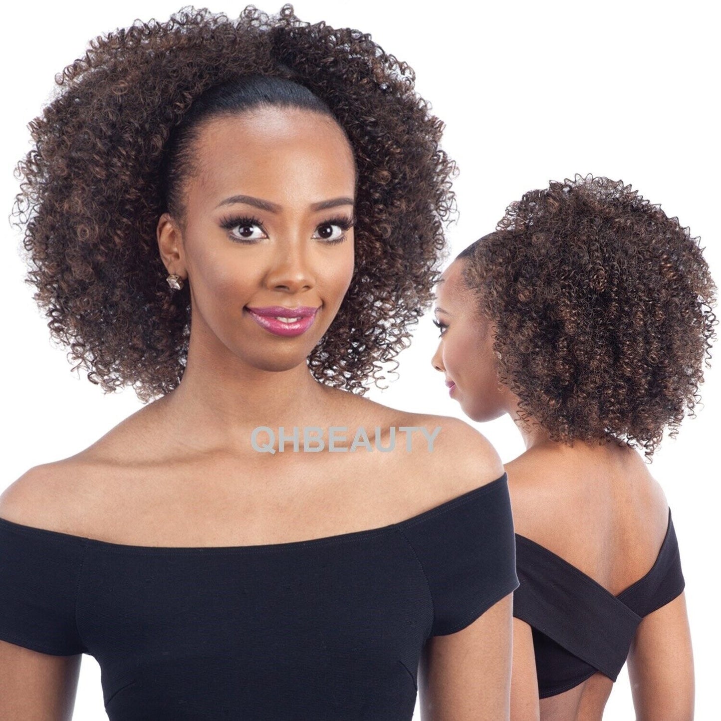 SNG FREETRESS EQUAL SYNTHETIC DRAWSTRING CURLY AFRO HAIR PONYTAIL- BOHEMIAN FRO