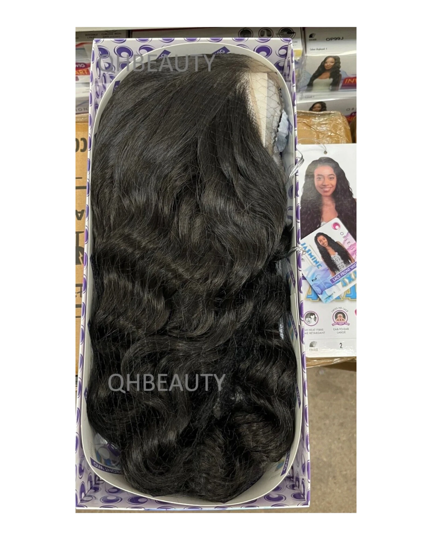 Obsession Synthetic Swiss HD 4x4 Lace Front Free Part Curly Hair Wig - JASMINE