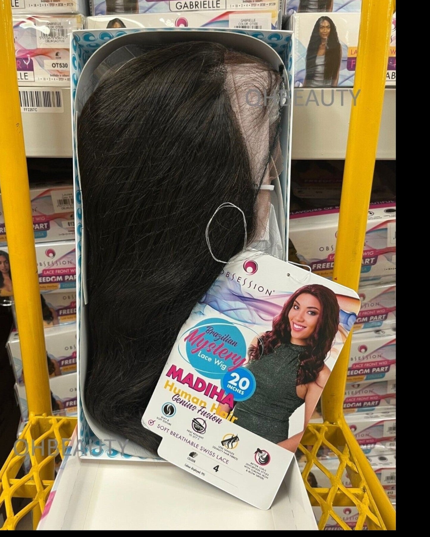 OBSESSION BRAZILIAN MYSTERY GENIUS FUSION HUMAN HAIR SWISS LACE WIG - MADIHA 20