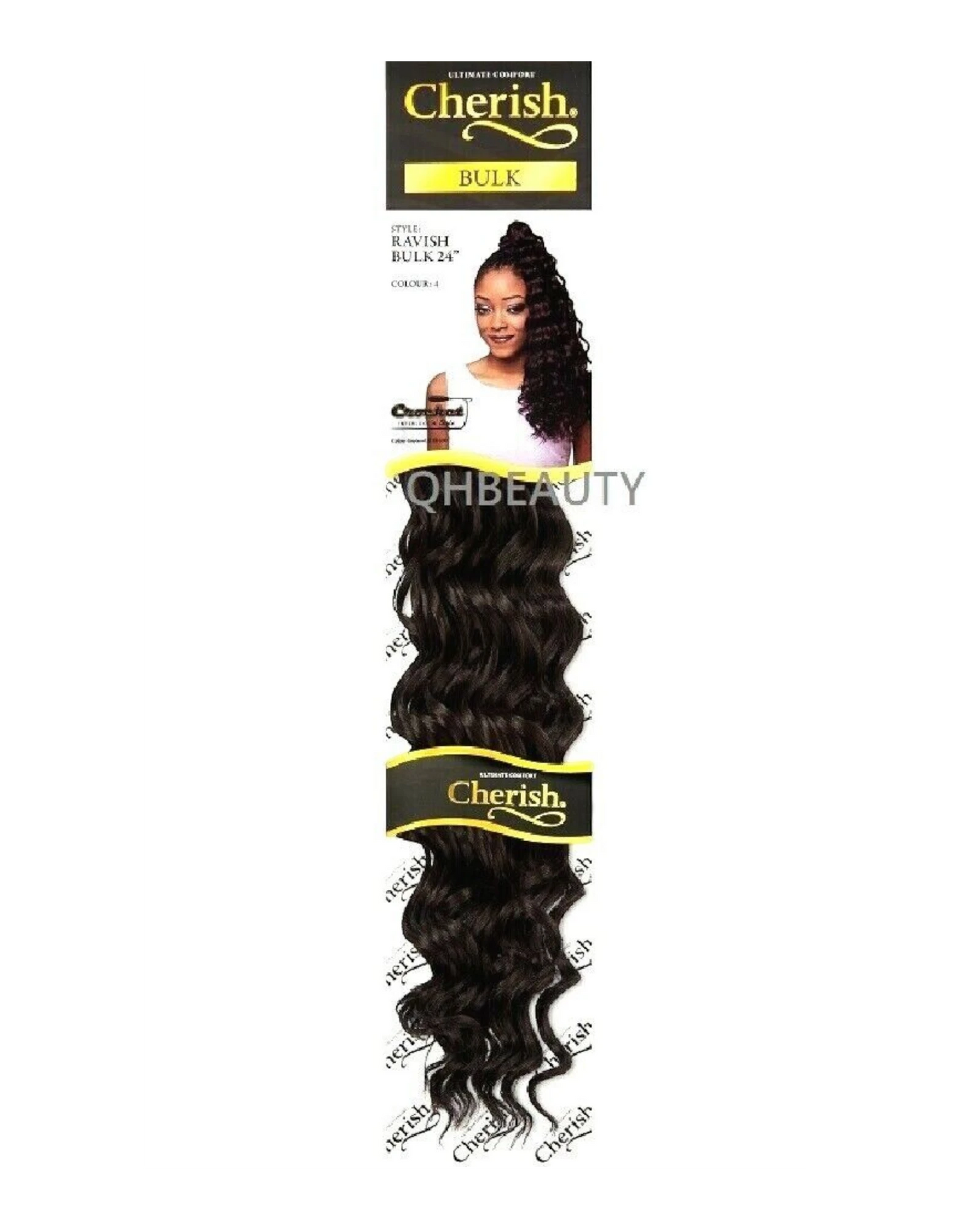 CHERISH SYNTHETIC CROCHET LONG CURLY HAIR EXTENSION BRAIDS - RAVISH 24 inch