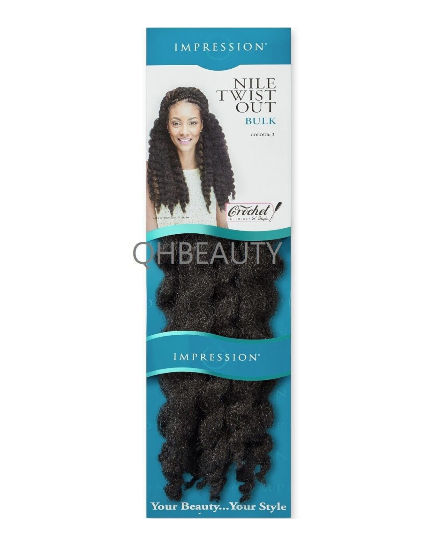 IMPRESSION SYNTHETIC AFRO CUBAN BULK HAIR EXTENSION BRAIDS - NILE TWIST OUT