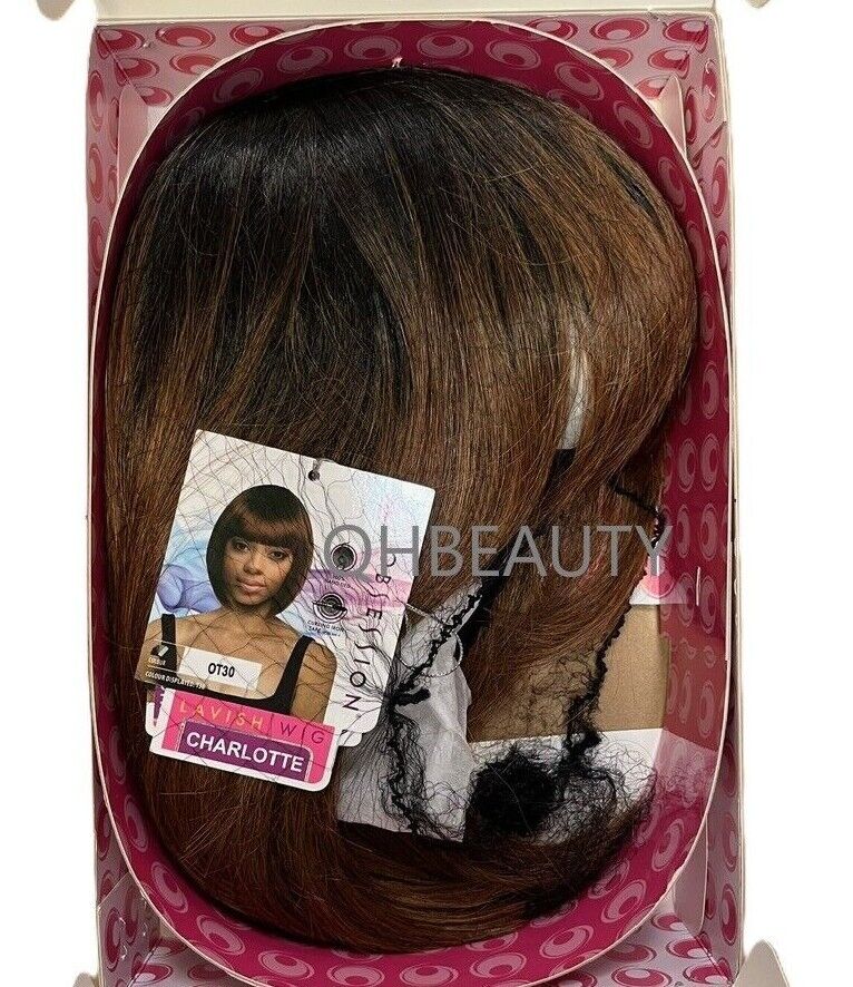 Obsession Synthetic Lavish Straight Bob Bangs 100% Hand Tied Hair Wig  CHARLOTTE