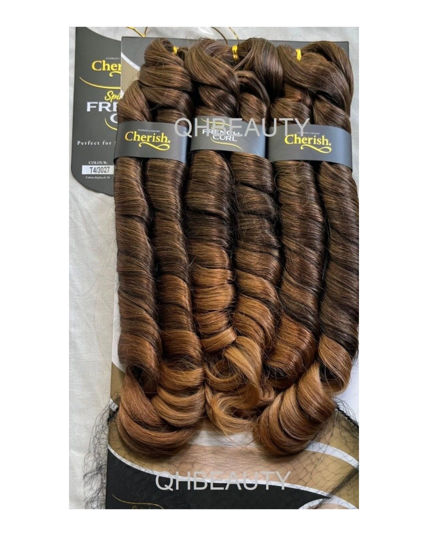 CHERISH SYNTHETIC CURLY HAIR EXTENSION BRAID - 3 x SPIRAL FRENCH CURL 28 INCHES