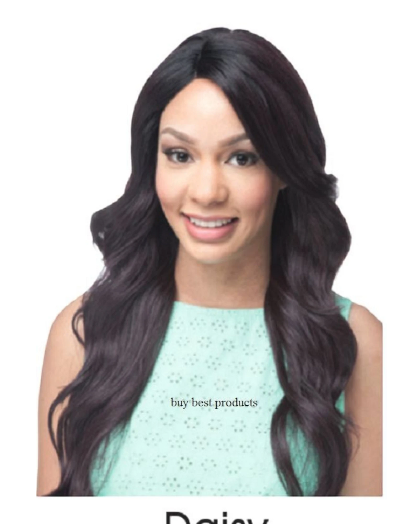 Impression Synthetic Invisible L Part Lace Curly Long Hair Wig - Daisy