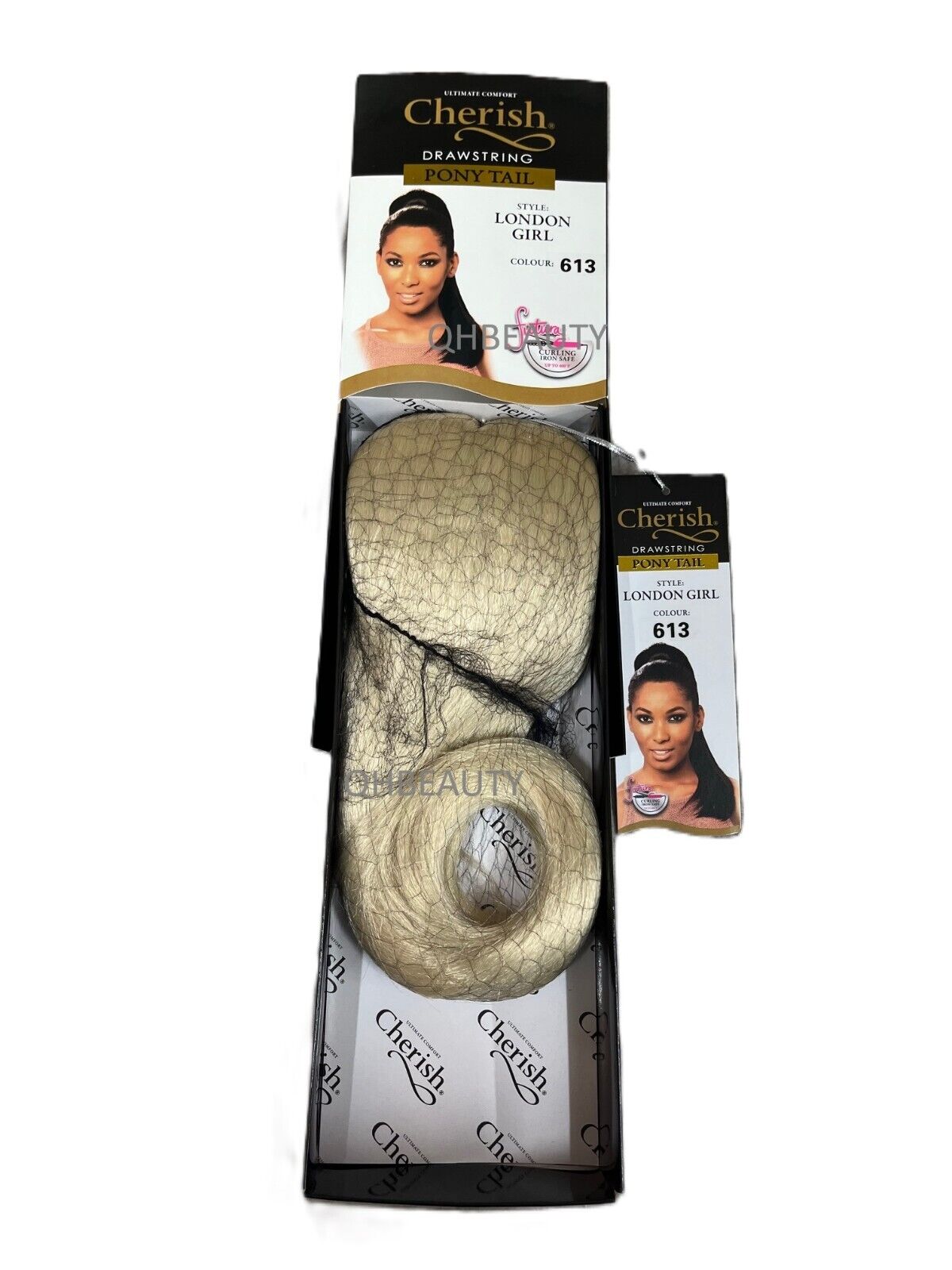 Cherish Synthetic Drawstring Long Straight Ponytail Hair Extension - LONDON GIRL