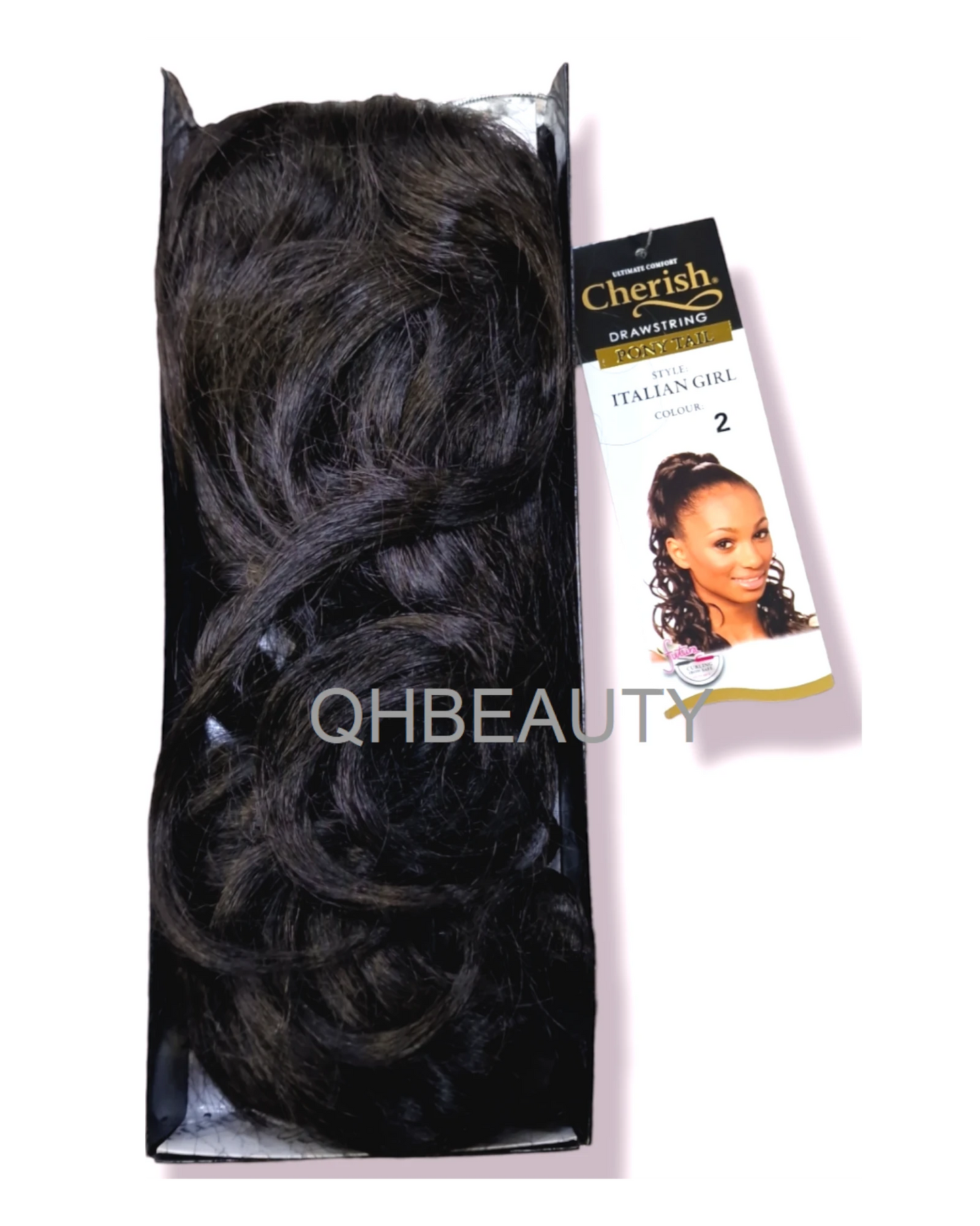 Cherish Synthetic Drawstring Long Curly Ponytail Hair Extension - ITALIAN GIRL
