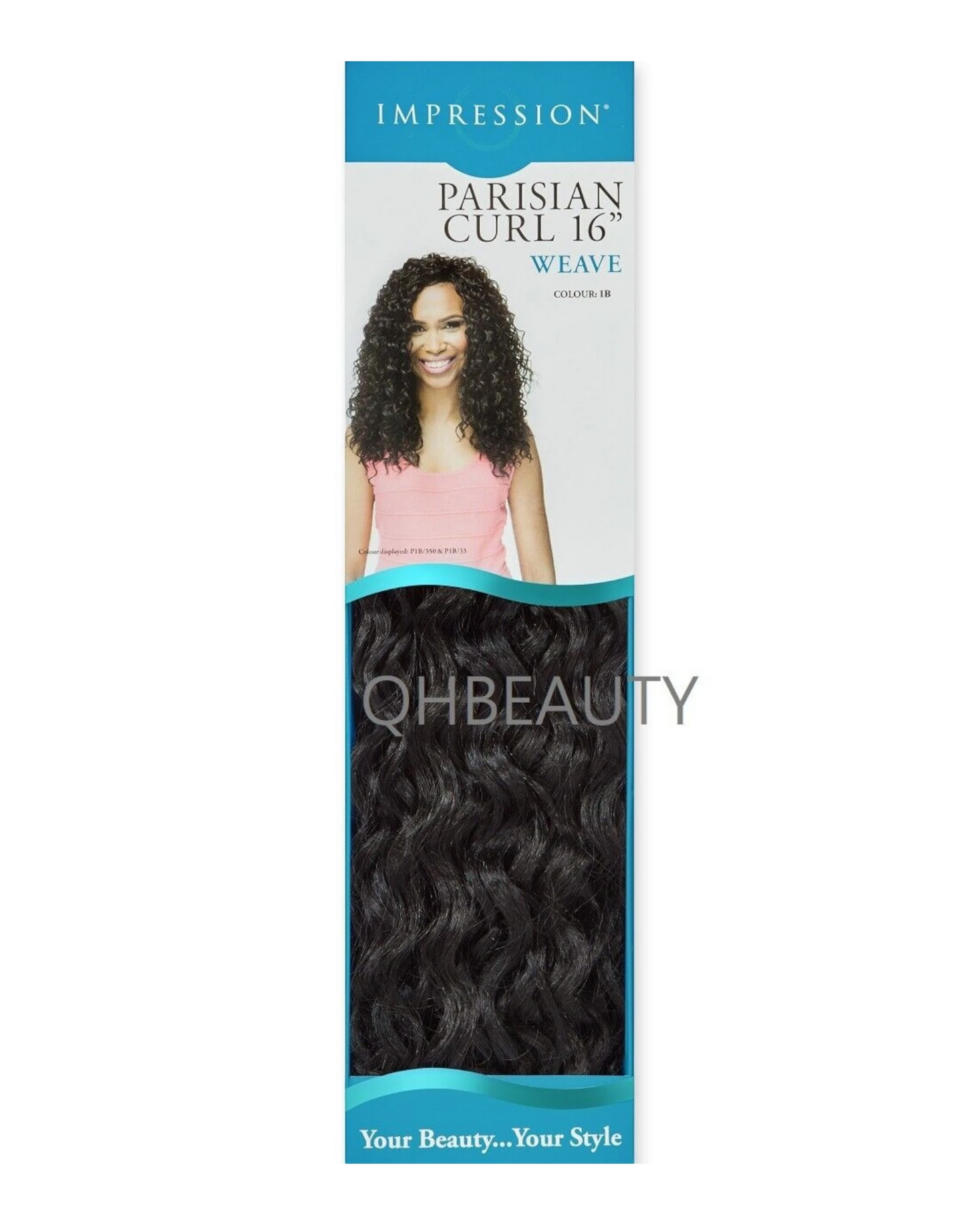 IMPRESSION LONG CURLY SYNTHETIC HAIR EXTENSION WEAVE - PARISIAN CURL 16 INCH