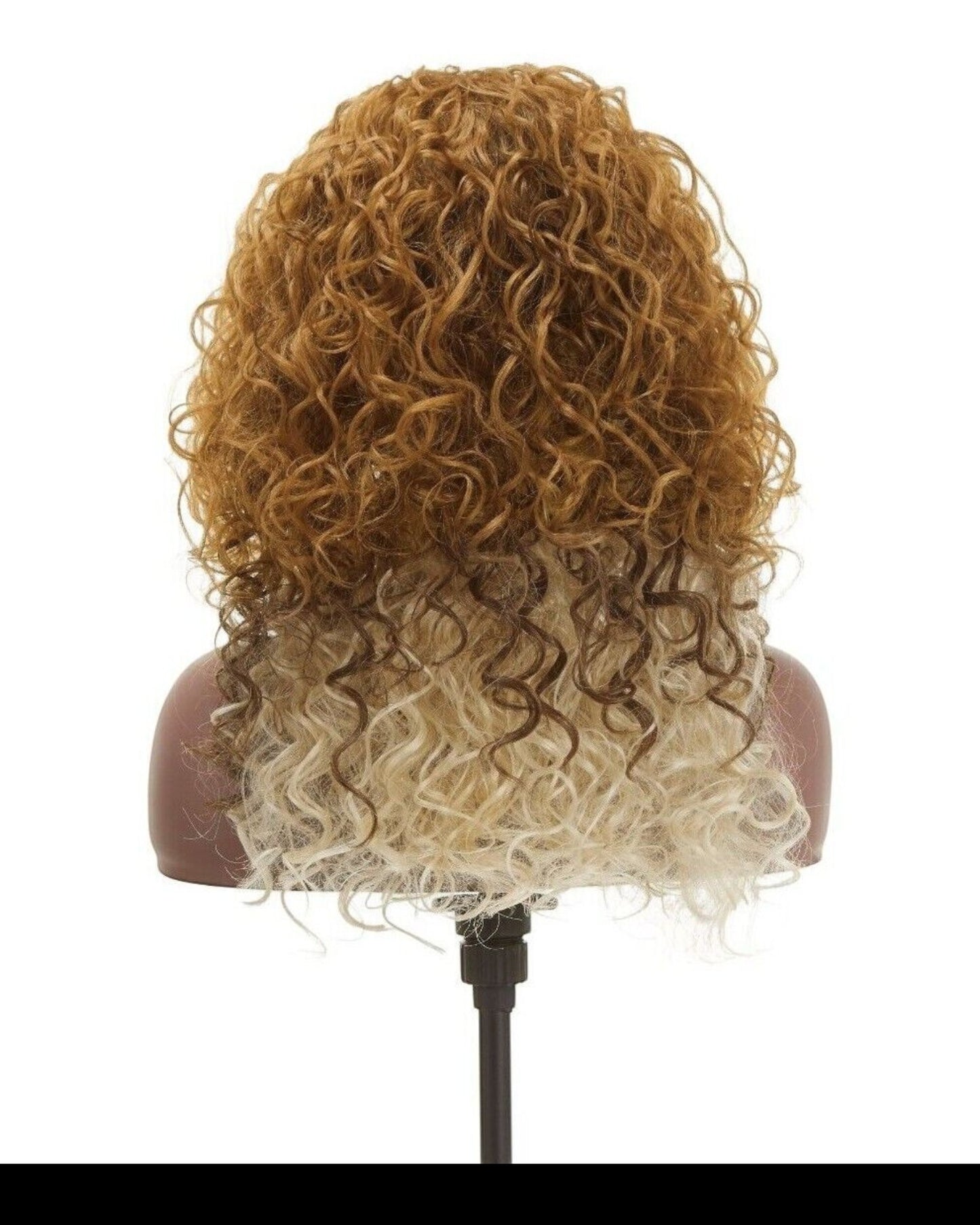 Impression Synthetic Natural Hair Line Long Curly Lace L Part Hair Wig - Emma