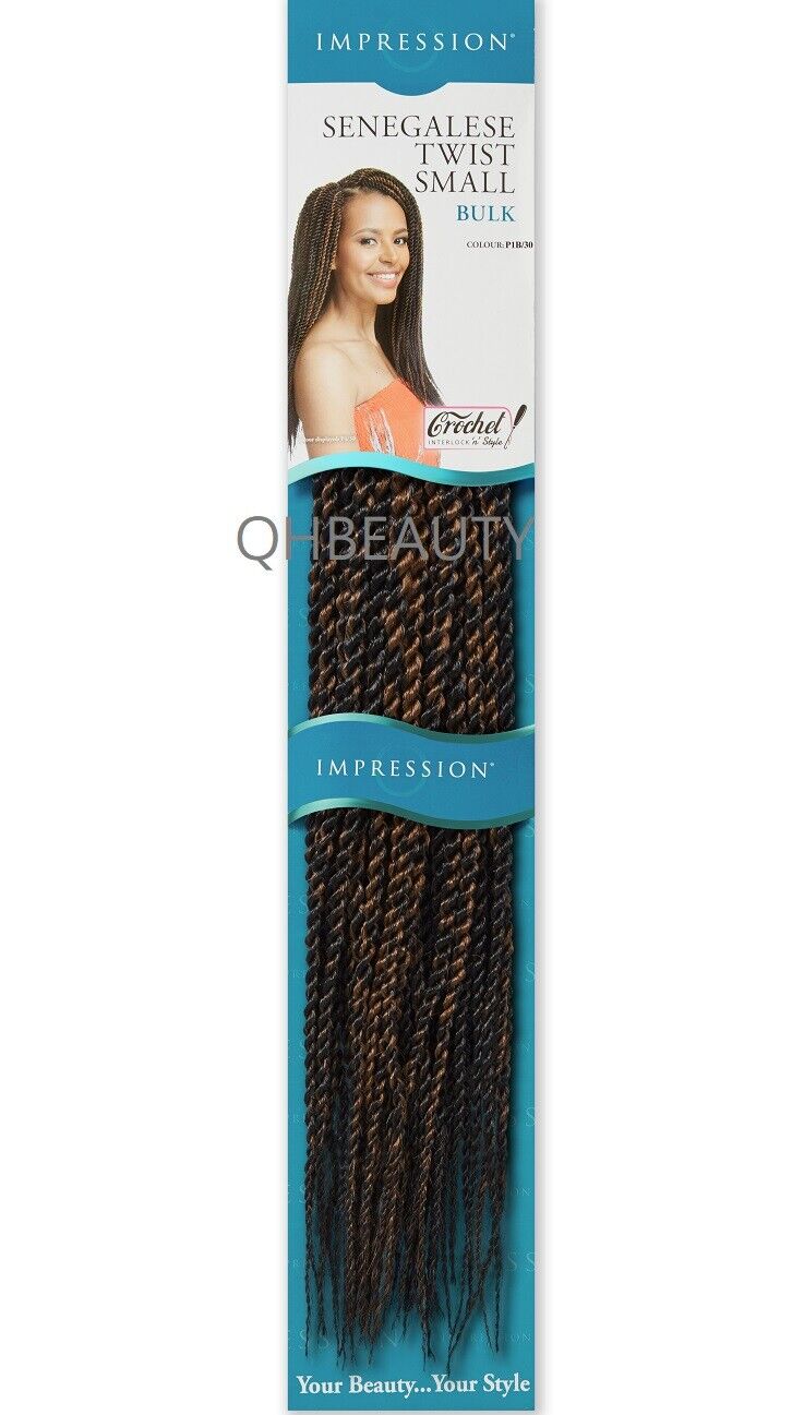 IMPRESSION SYNTHETIC HAIR EXTENSION BRAIDS - SENEGALESE TWIST SMALL BULK