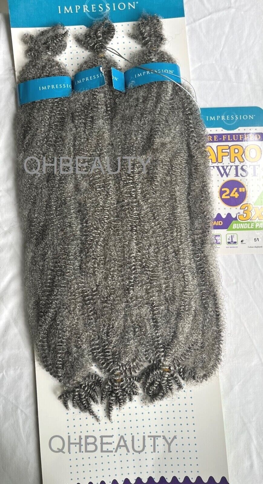 IMPRESSION SYNTHETIC CUBAN BRAIDING HAIR EXTENSION PRE FLUFFED - AFRO TWIST 24''