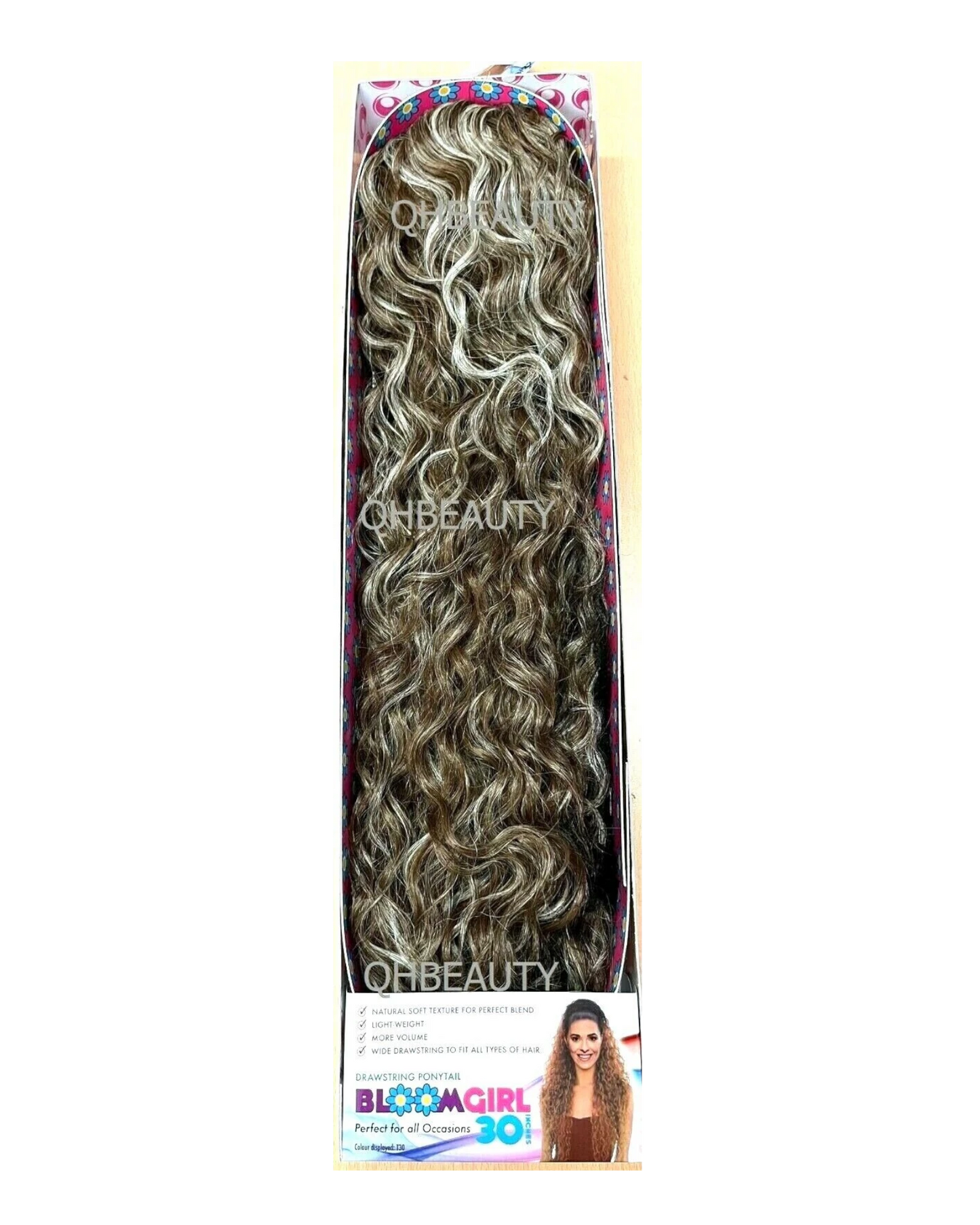 OBSESSION SYNTHETIC DRAWSTRING CURLY LONG HAIR PONYTAIL - BLOOM GIRL 20''  30''