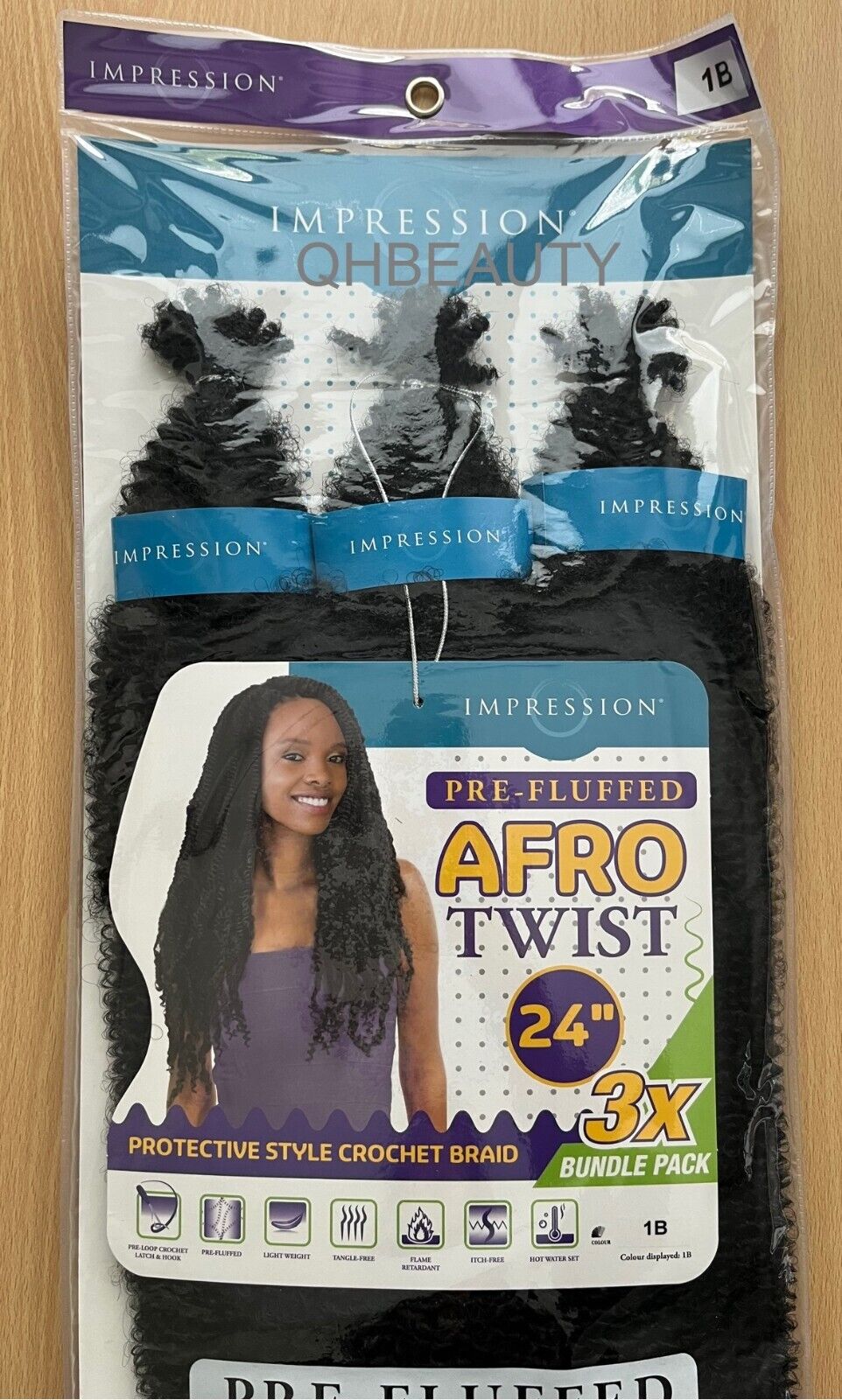 IMPRESSION SYNTHETIC CUBAN BRAIDING HAIR EXTENSION PRE FLUFFED - AFRO TWIST 24''