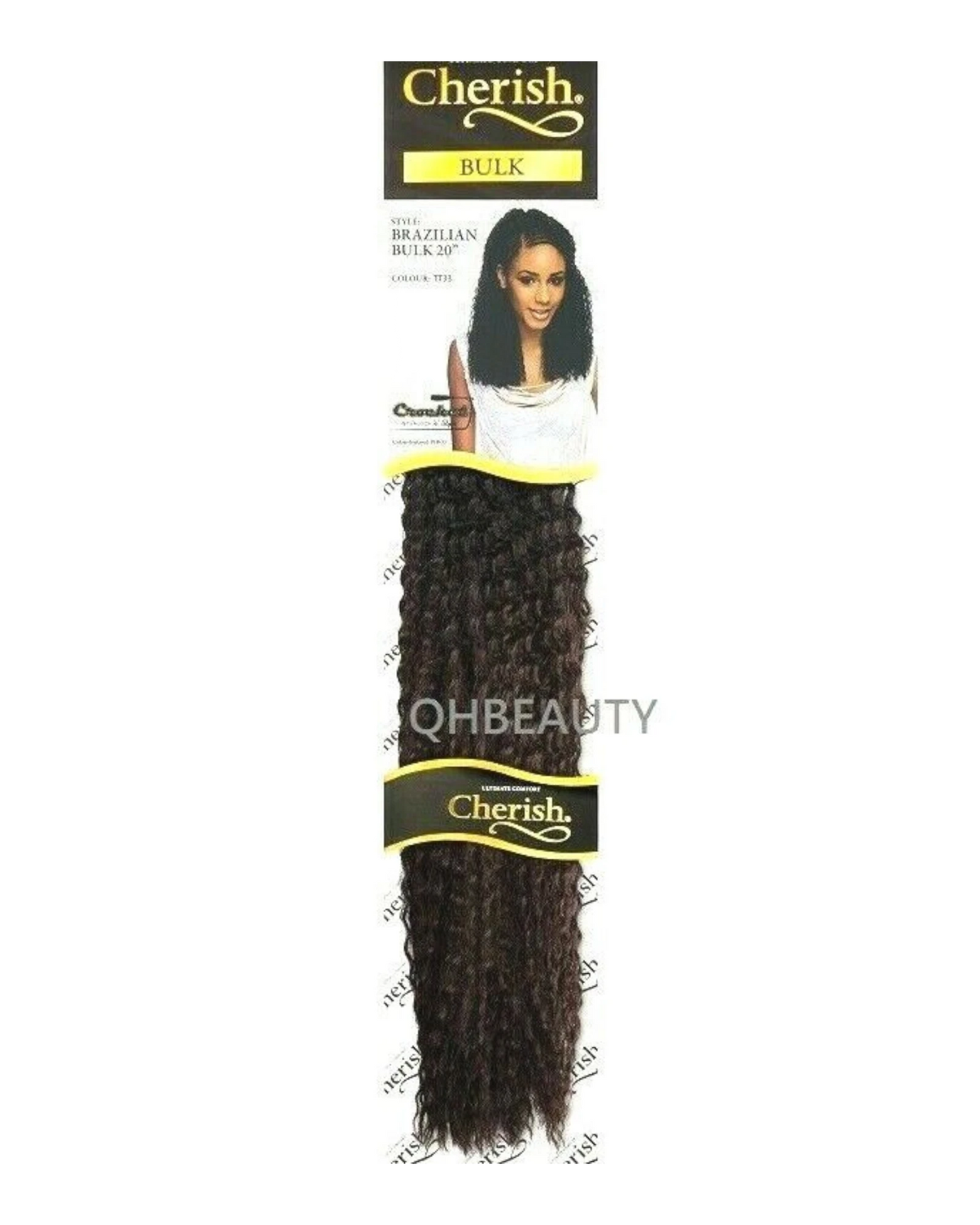 Cherish Synthetic Crochet Braid Curly Hair Extension Style - Brazilian Bulk 20"