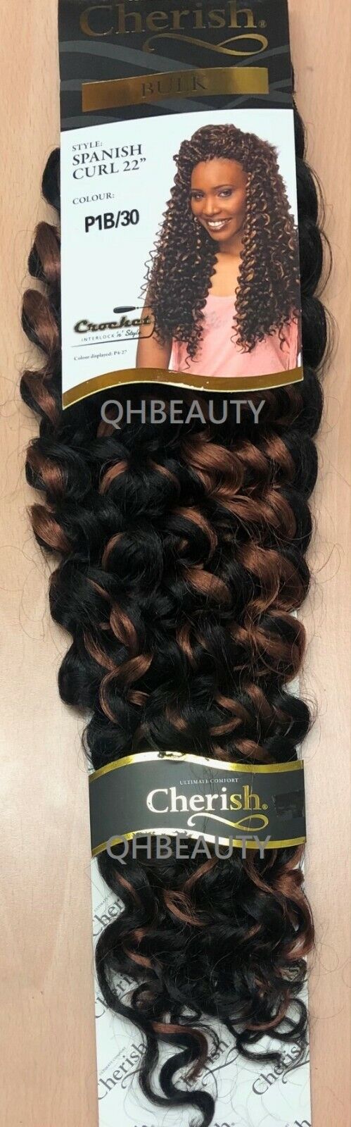 Cherish Bulk Synthetic Long Curly Hair Extension Braid - Spanish Curl 22 Inch