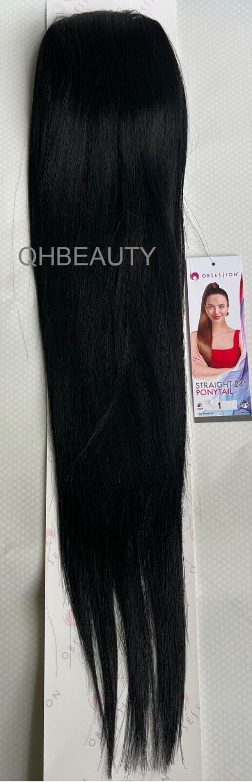 Obsession Synthetic Drawstring Long Hair Extension Ponytail - Straight 24 inch