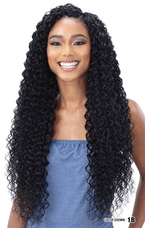 NaturALL SYNTHETIC LONG CURLY HAIR EXTENSION WEAVE -BEACH CURL 30 INCHES