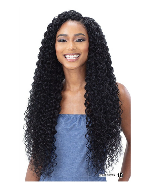 NaturALL SYNTHETIC LONG CURLY HAIR EXTENSION WEAVE -BEACH CURL 30 INCHES
