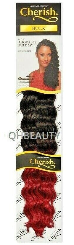 CHERISH SYNTHETIC LONG CURLY HAIR EXTENSION CROCHET BRAIDS - ADORABLE 24 inch