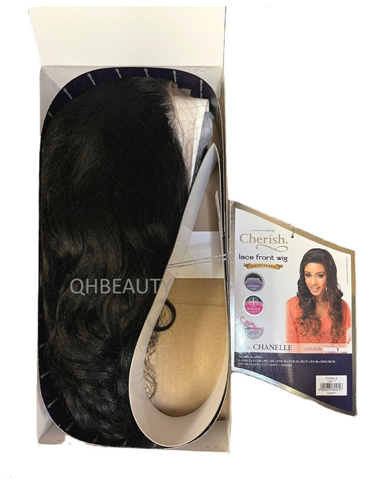 Cherish Synthetic Wider Lace Front Hand Made Long Curly Hair Wig - Chanelle