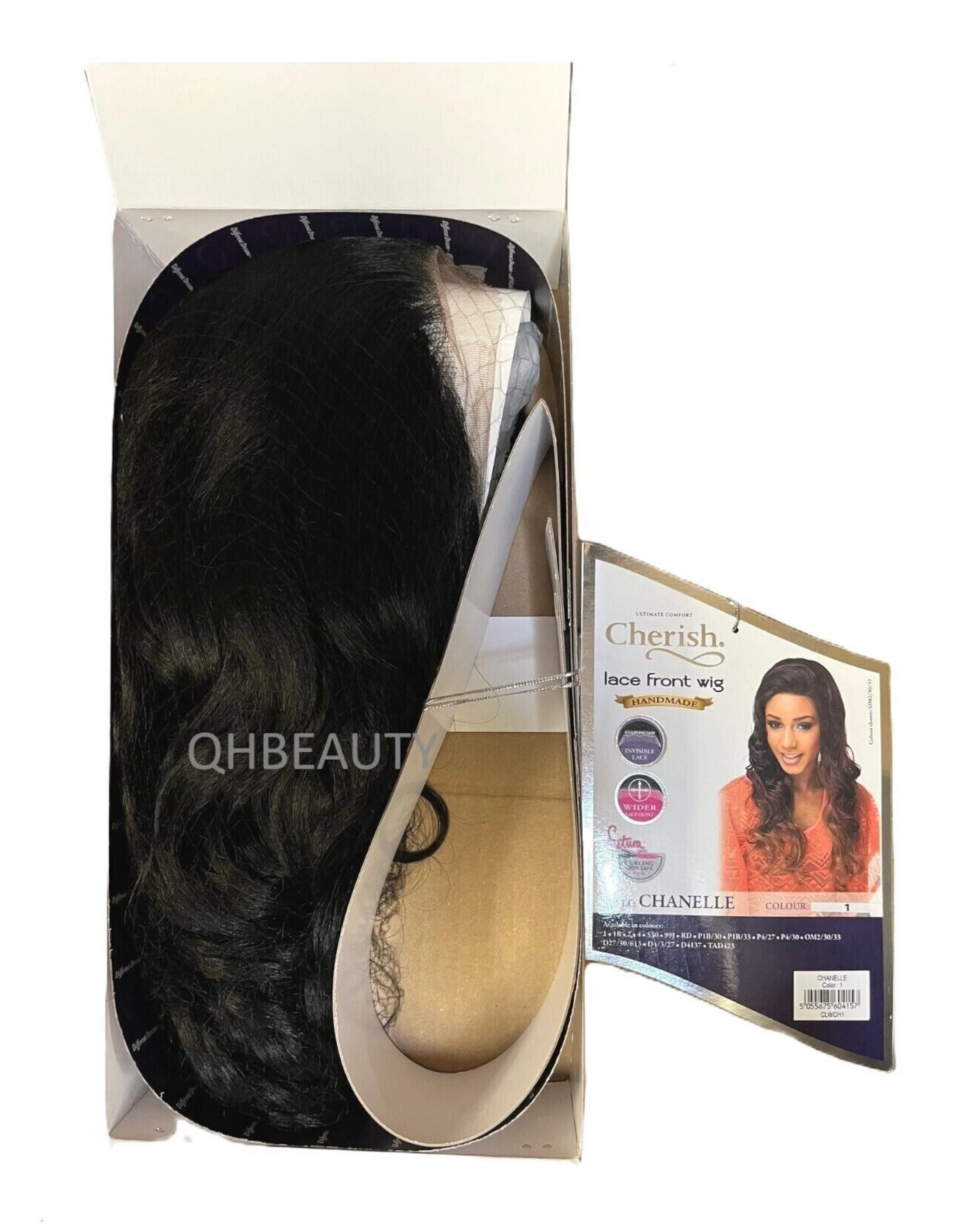 Cherish Synthetic Wider Lace Front Hand Made Long Curly Hair Wig - Chanelle
