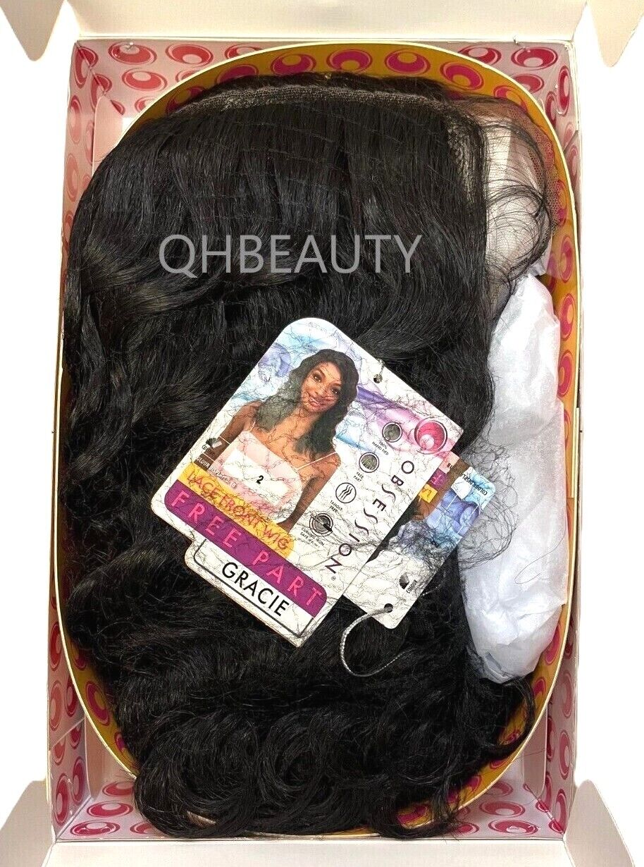 Obsession Synthetic Lace Front Free Part 100% Hand Tied Curly Hair Wig - GRACIE