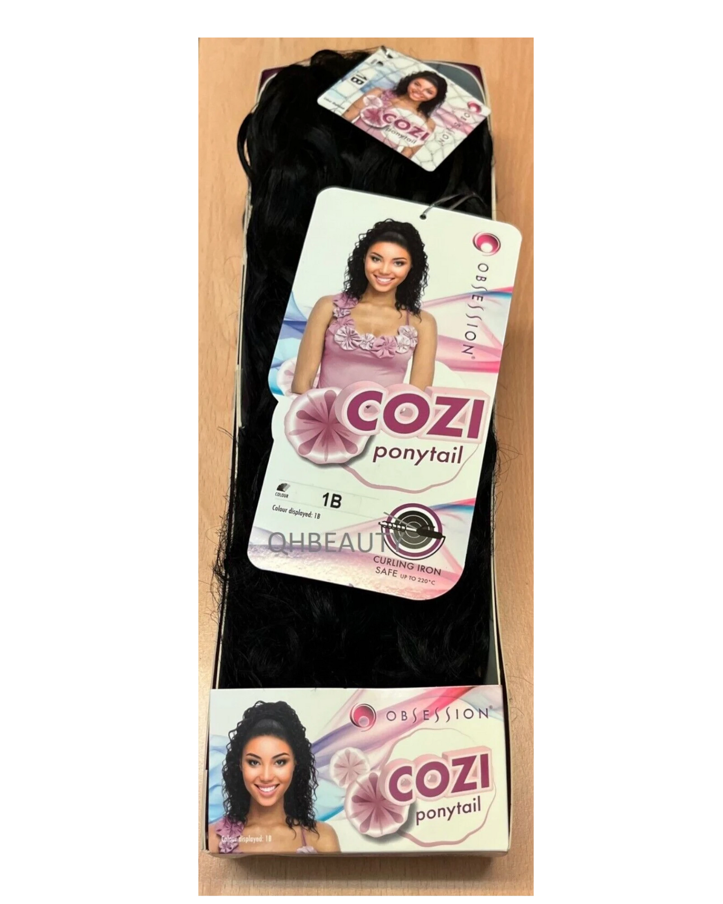 OBSESSION SYNTHETIC DRAWSTRING  CURLY LONG HAIR PONYTAIL - COZI