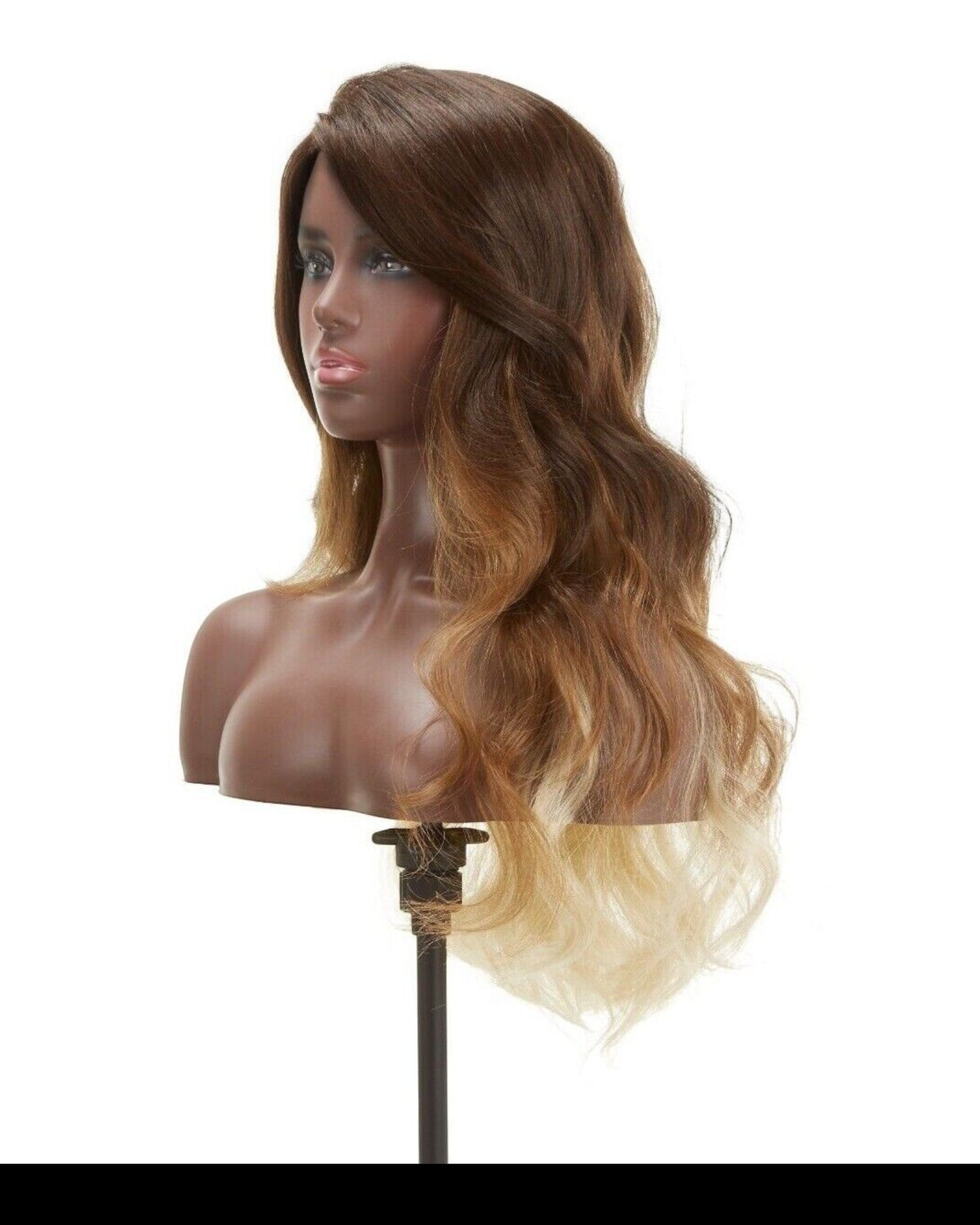 Impression Synthetic Invisible L Part Lace Curly Long Hair Wig - Daisy