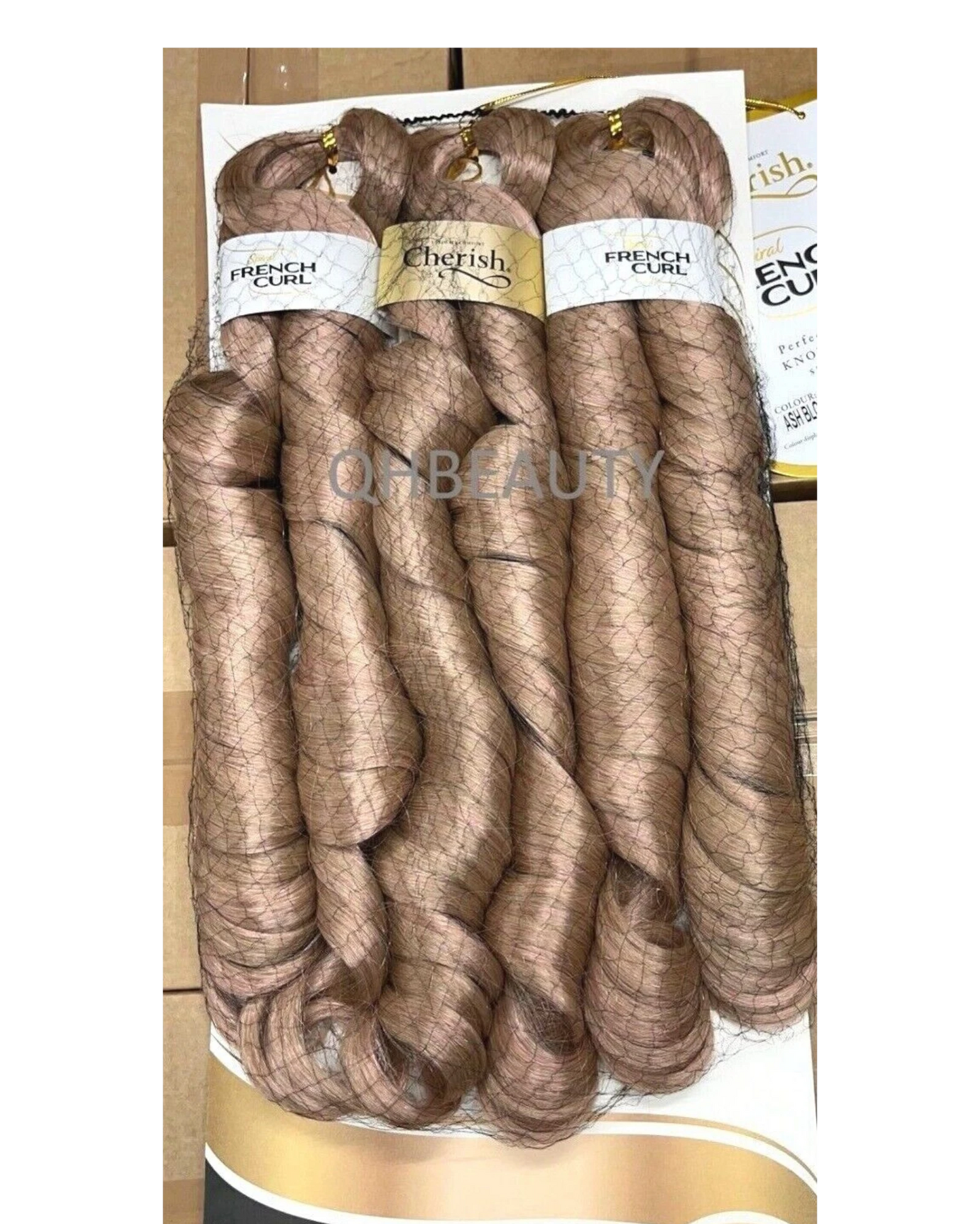 CHERISH SYNTHETIC HAIR EXTENSION BRAID - 3 x SPIRAL FRENCH CURL 22 & 28 INCHES