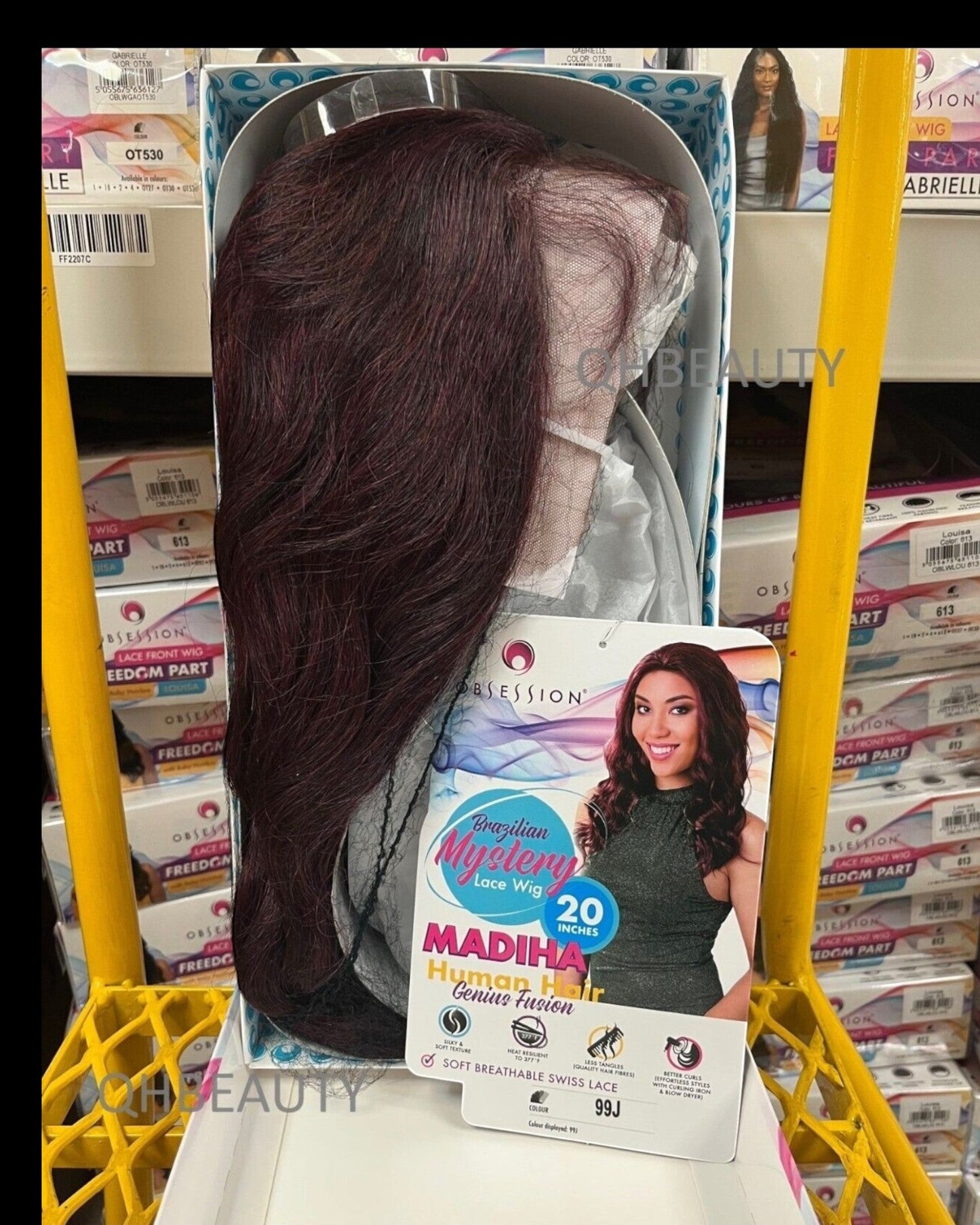 OBSESSION BRAZILIAN MYSTERY GENIUS FUSION HUMAN HAIR SWISS LACE WIG - MADIHA 20