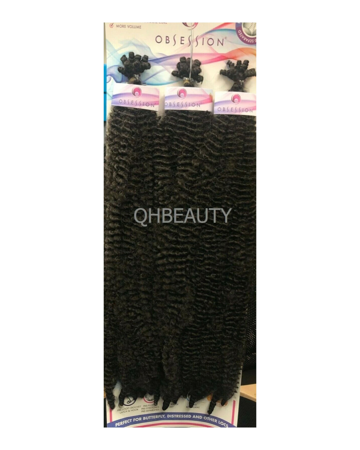 OBSESSION SYNTHETIC CROCHET BRAID 3X PRE-FLUFFED - POPPIN TWIST 28 INCHES