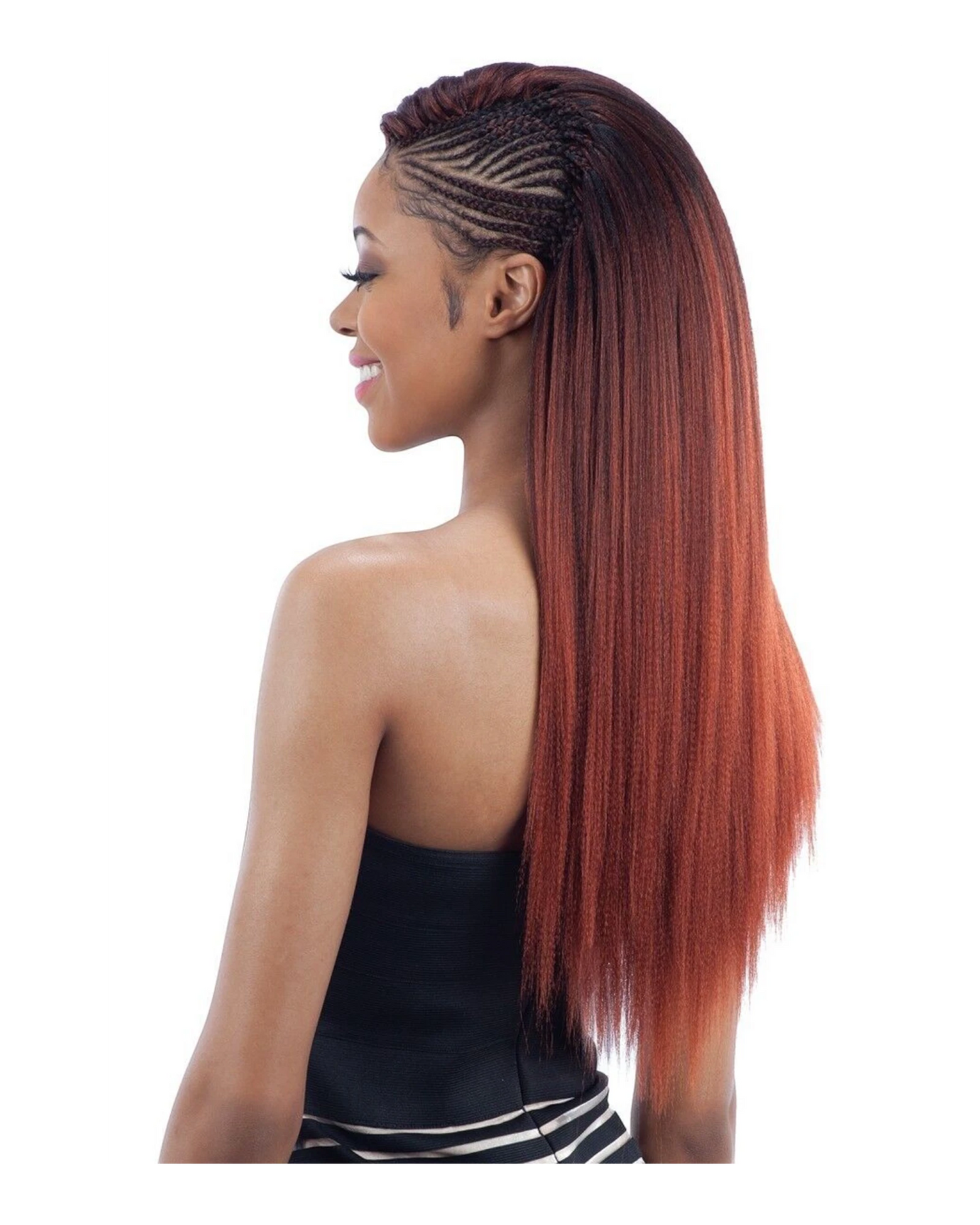CHERISH SYNTHETIC YAKY LONG STRAIGHT HAIR EXTENSIONS 2 X YAAS BRAIDS 20'' - 28''